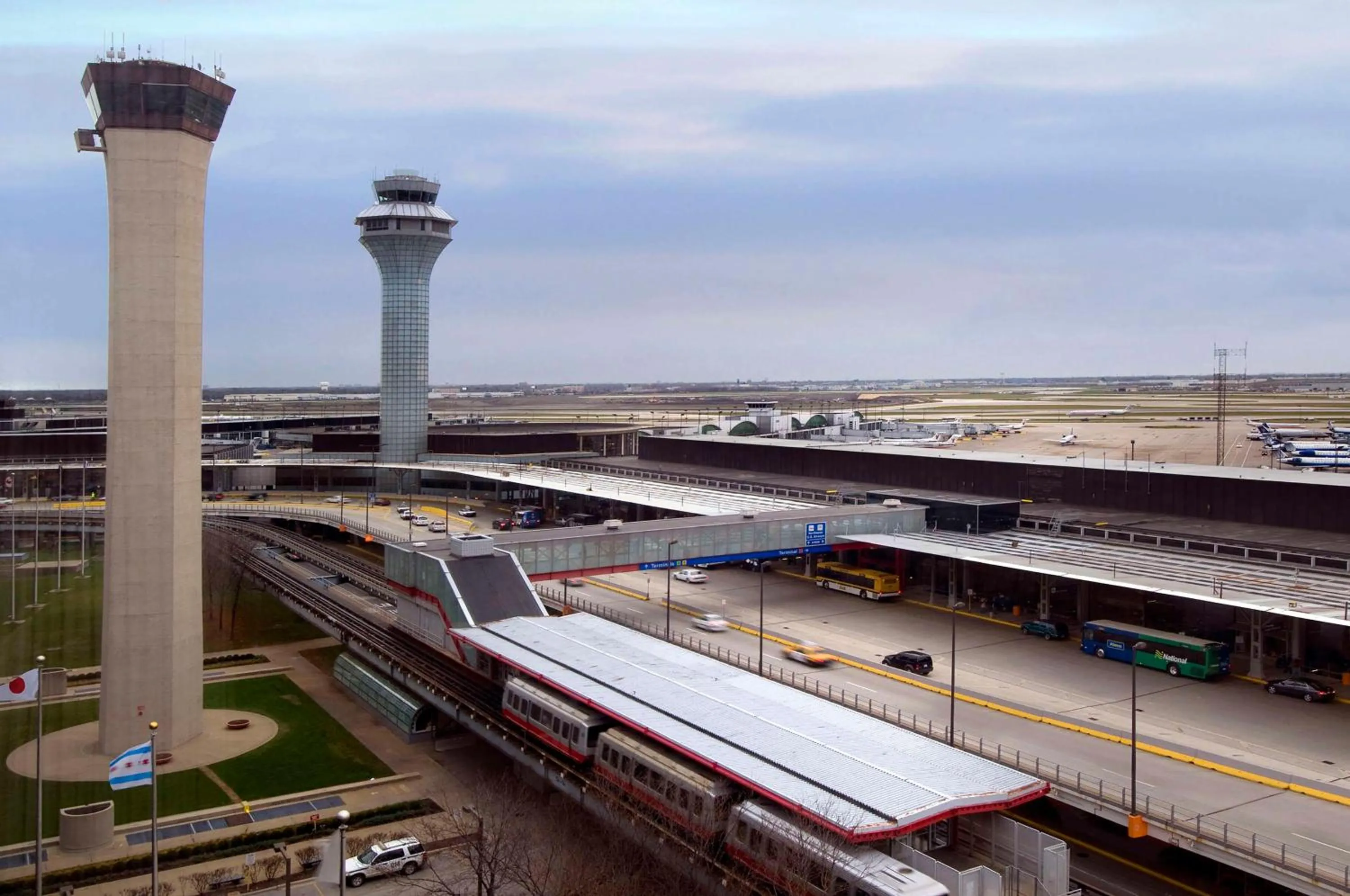 View (from property/room) in Hilton Chicago O'Hare Airport