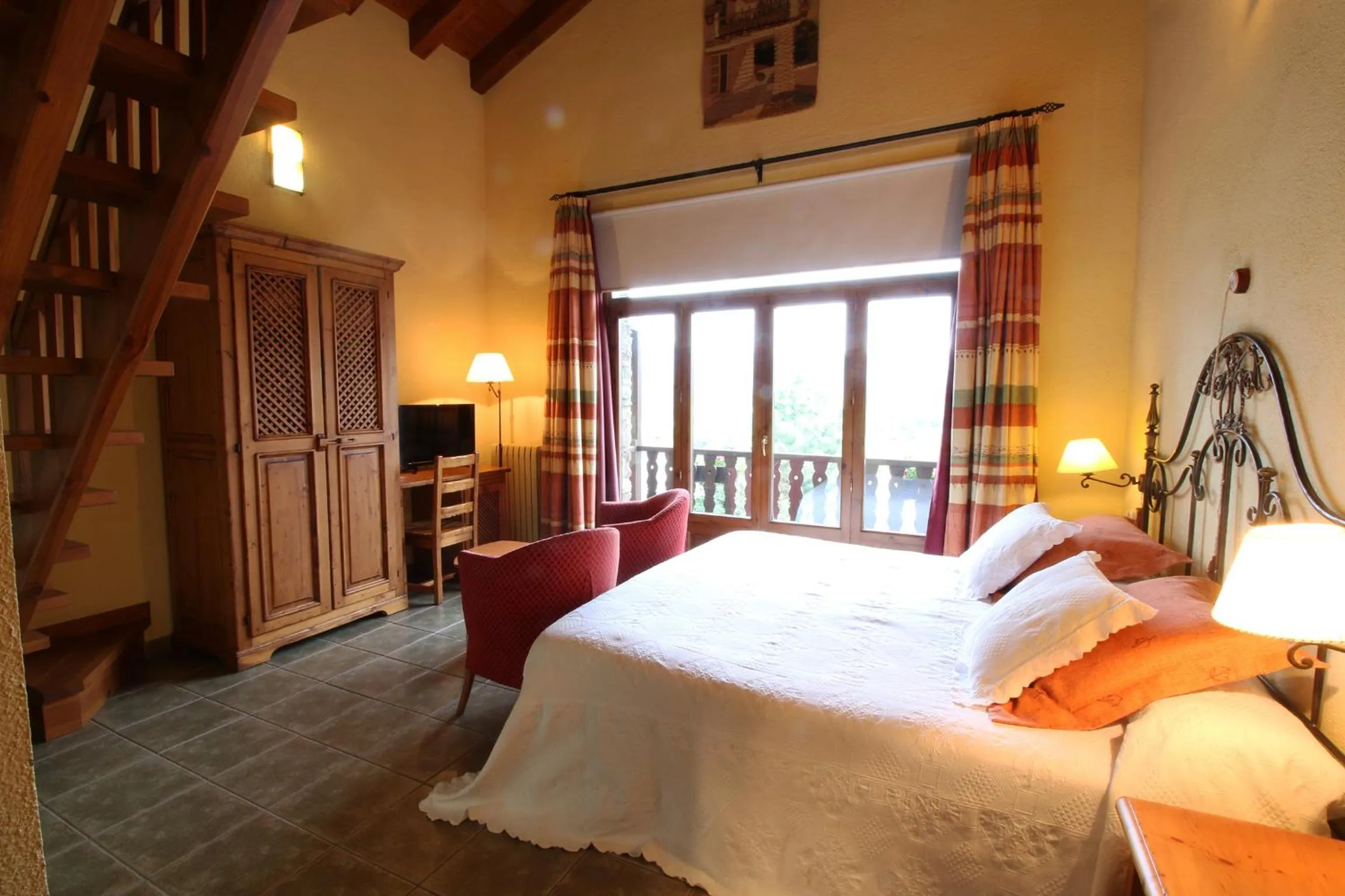 Balcony/Terrace, Bed in Mas D'en Roqueta