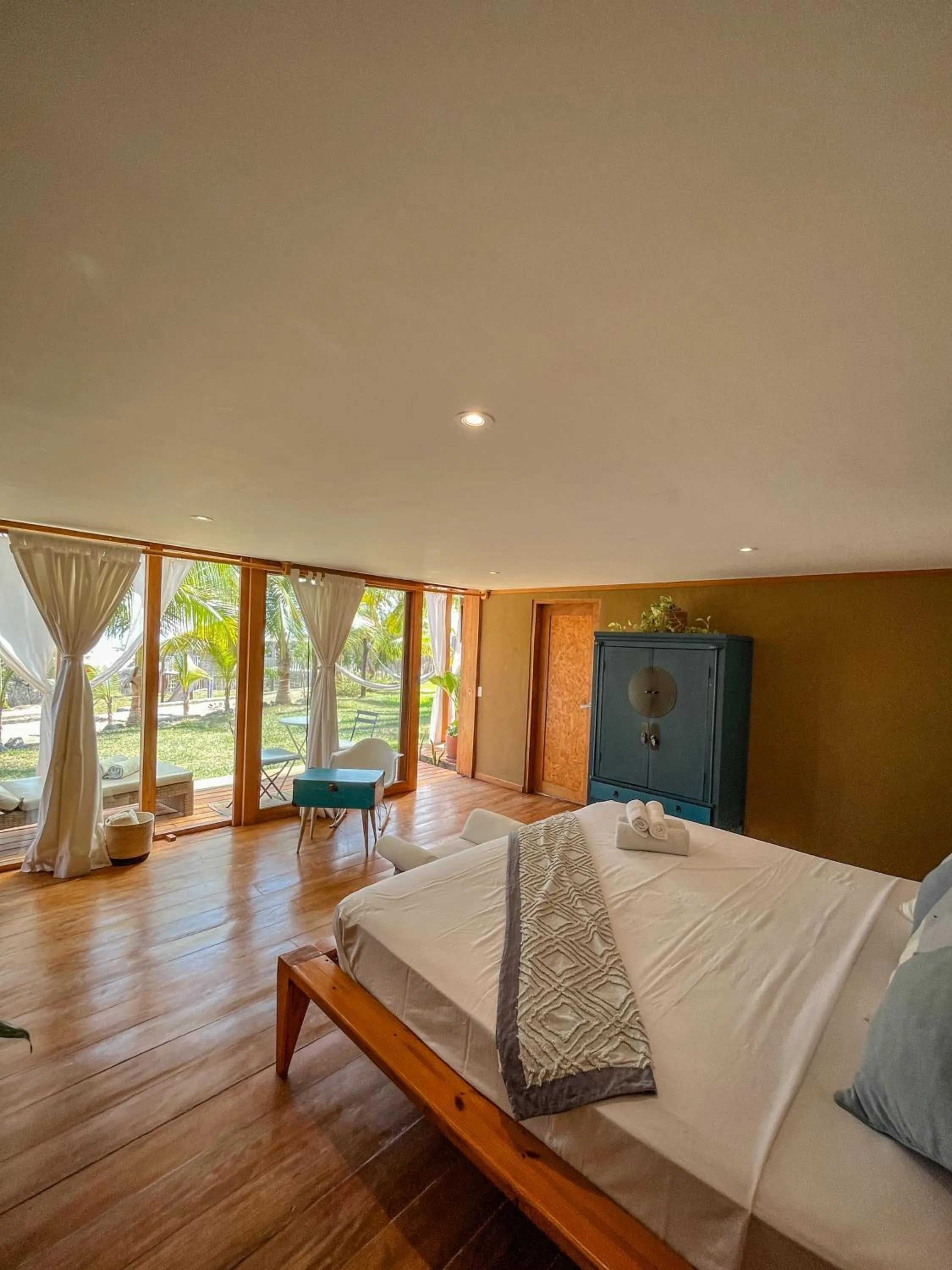 Bedroom, Bed in Casa Safran Vichayito