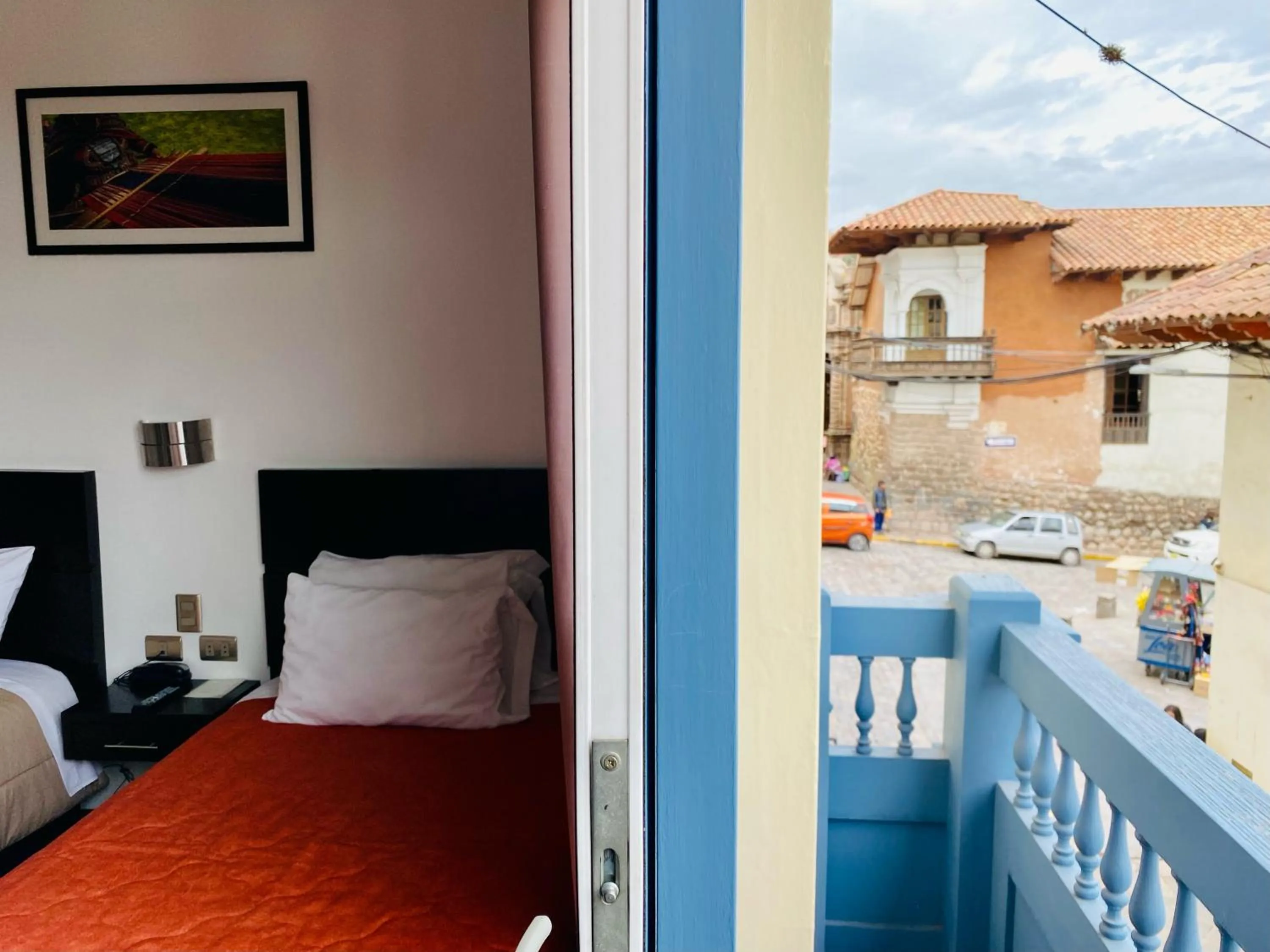 View (from property/room), Bed in Hostal & Apartments El Triunfo