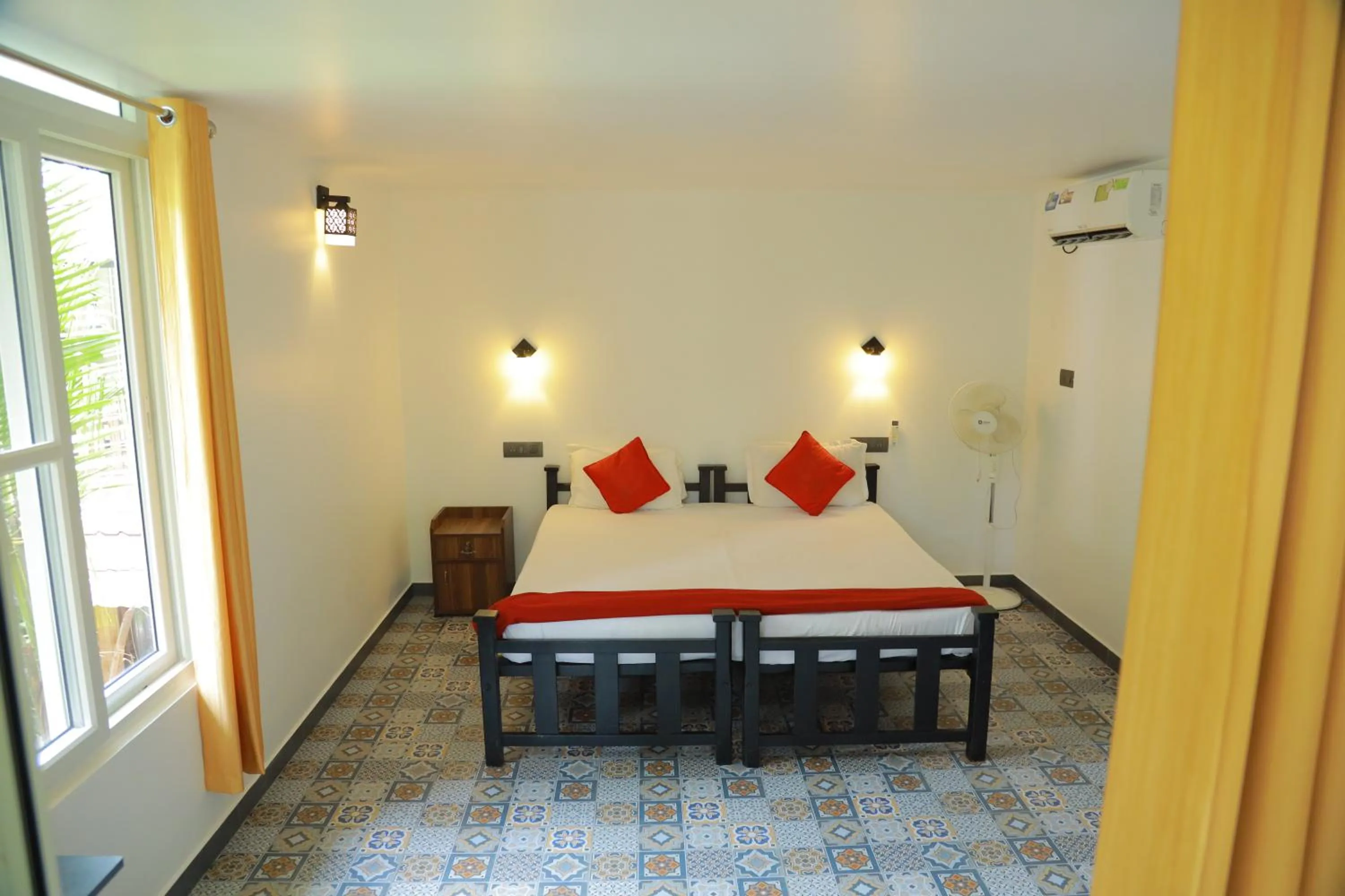 Bed in Lakefront Beach Homes