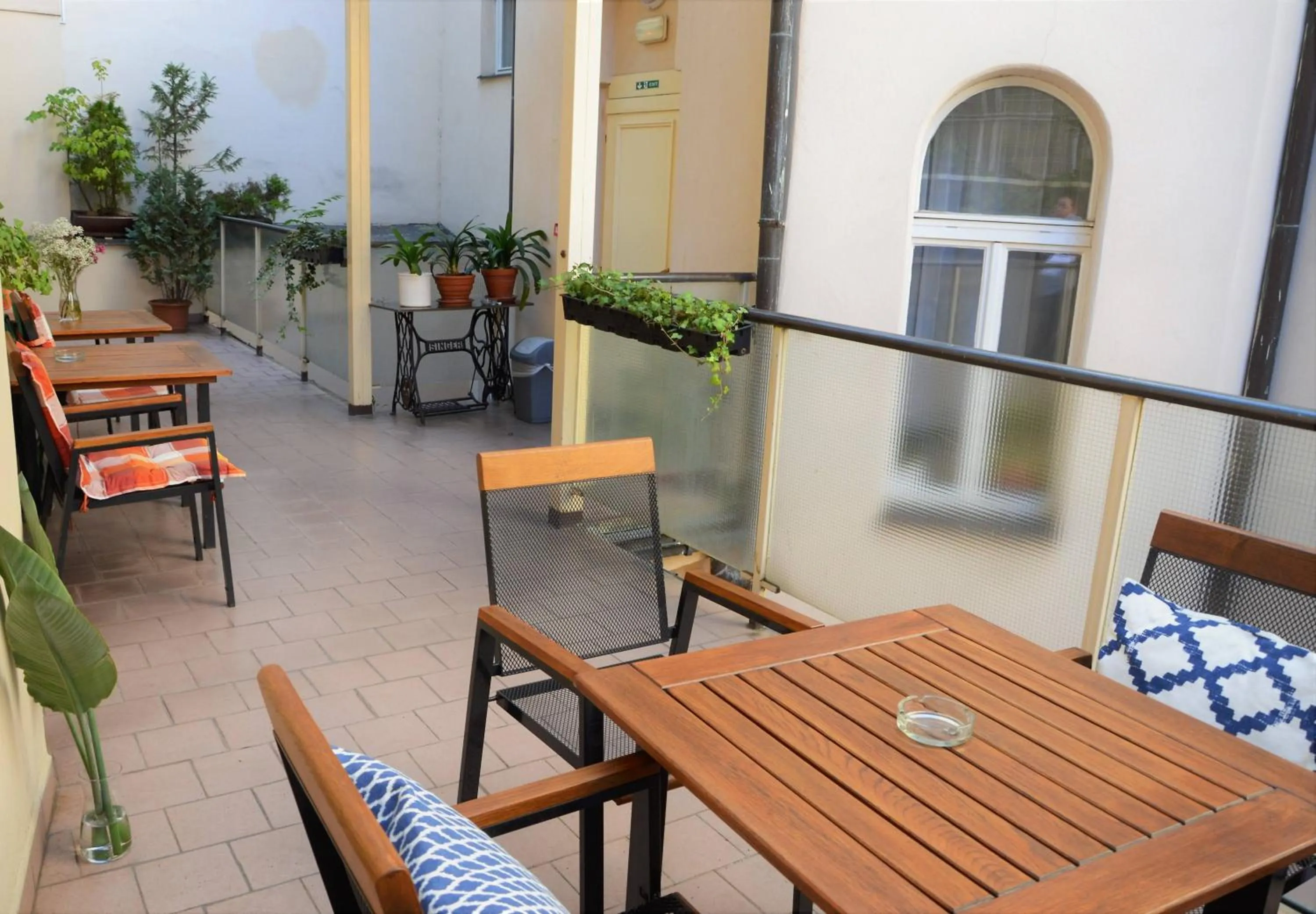 Balcony/Terrace in Self-service Hotel Ostaš Praha