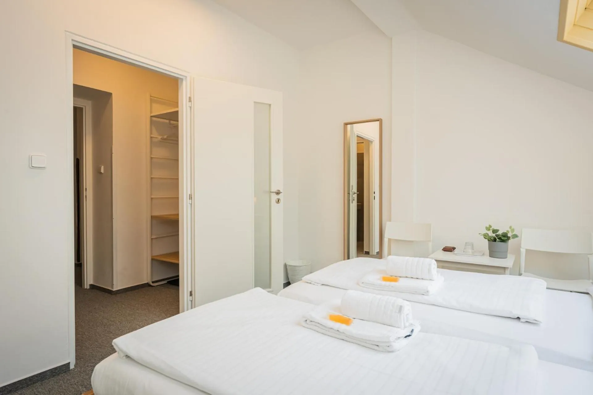 Photo of the whole room, Bed in Self-service Hotel Ostaš Praha