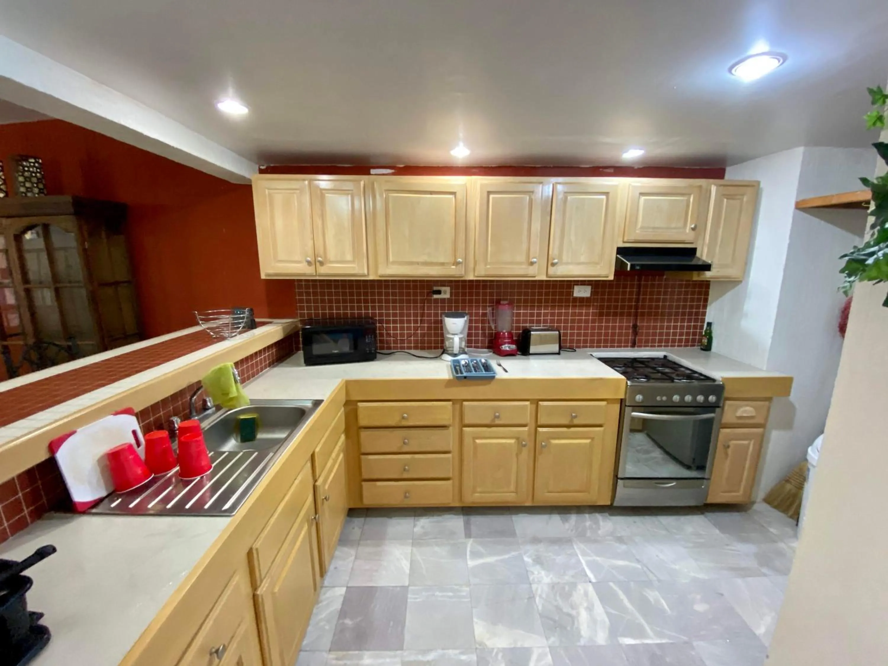 Kitchen or kitchenette in Villa en Marinaterra en seguida de Marina San Carlos