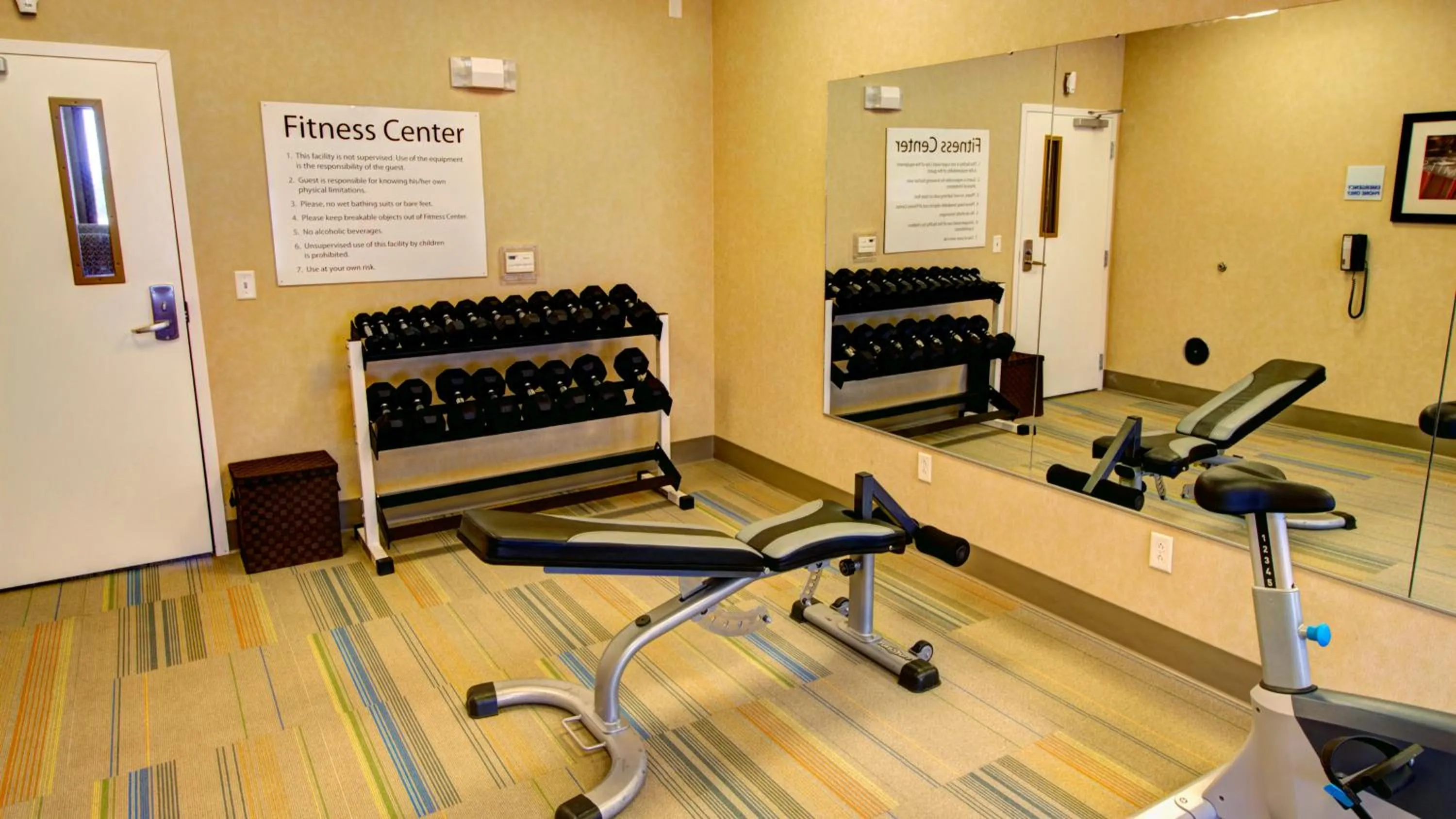 Fitness centre/facilities in Holiday Inn Express & Suites Sioux City-South by IHG