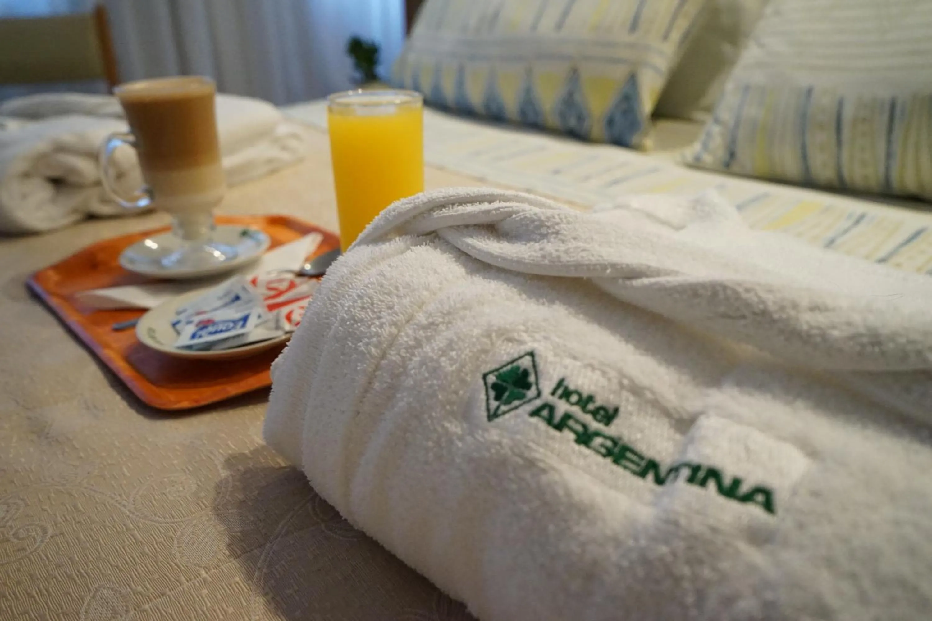 Property logo or sign, Bed in Hotel Argentina