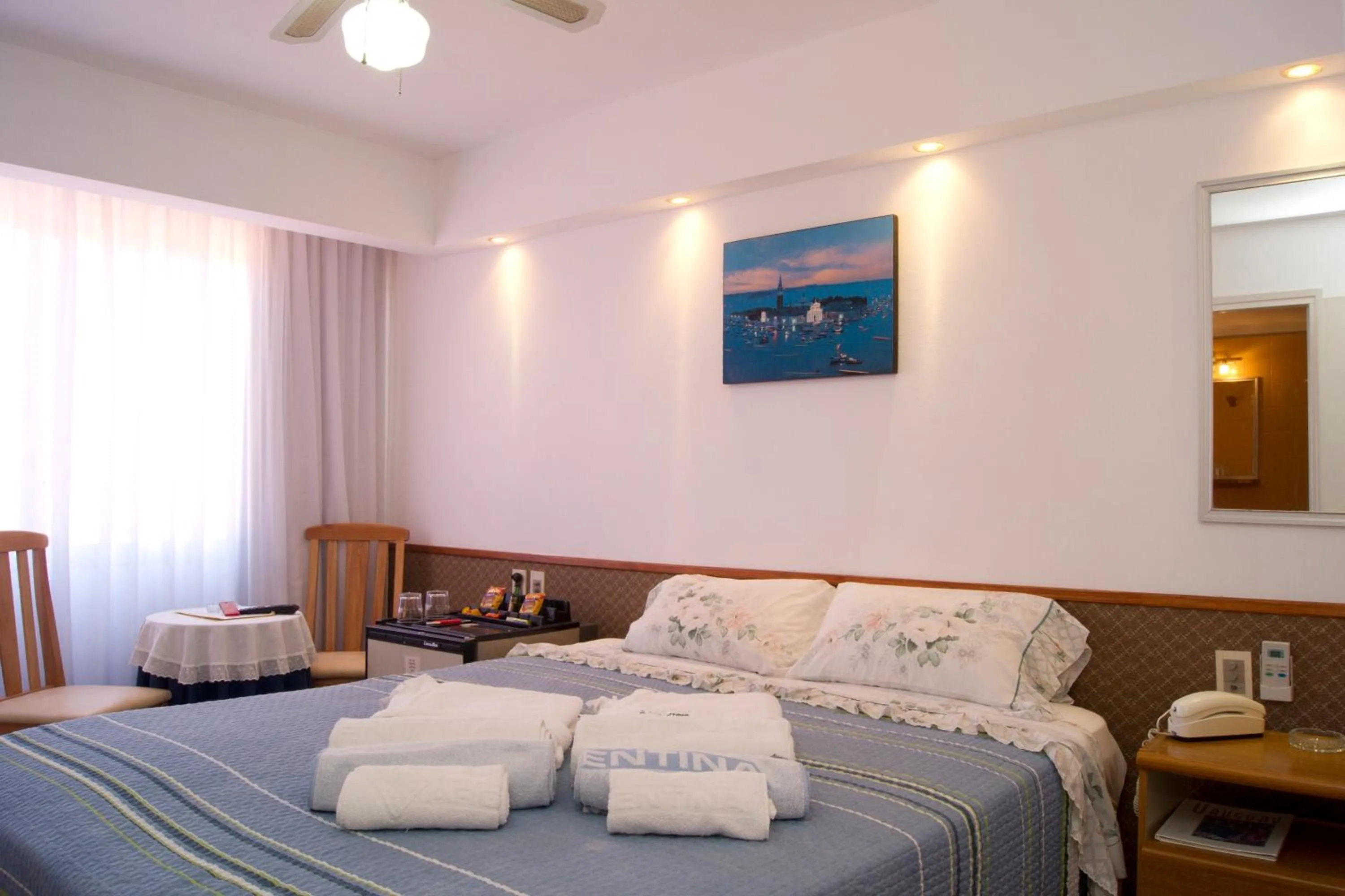 Bed in Hotel Argentina