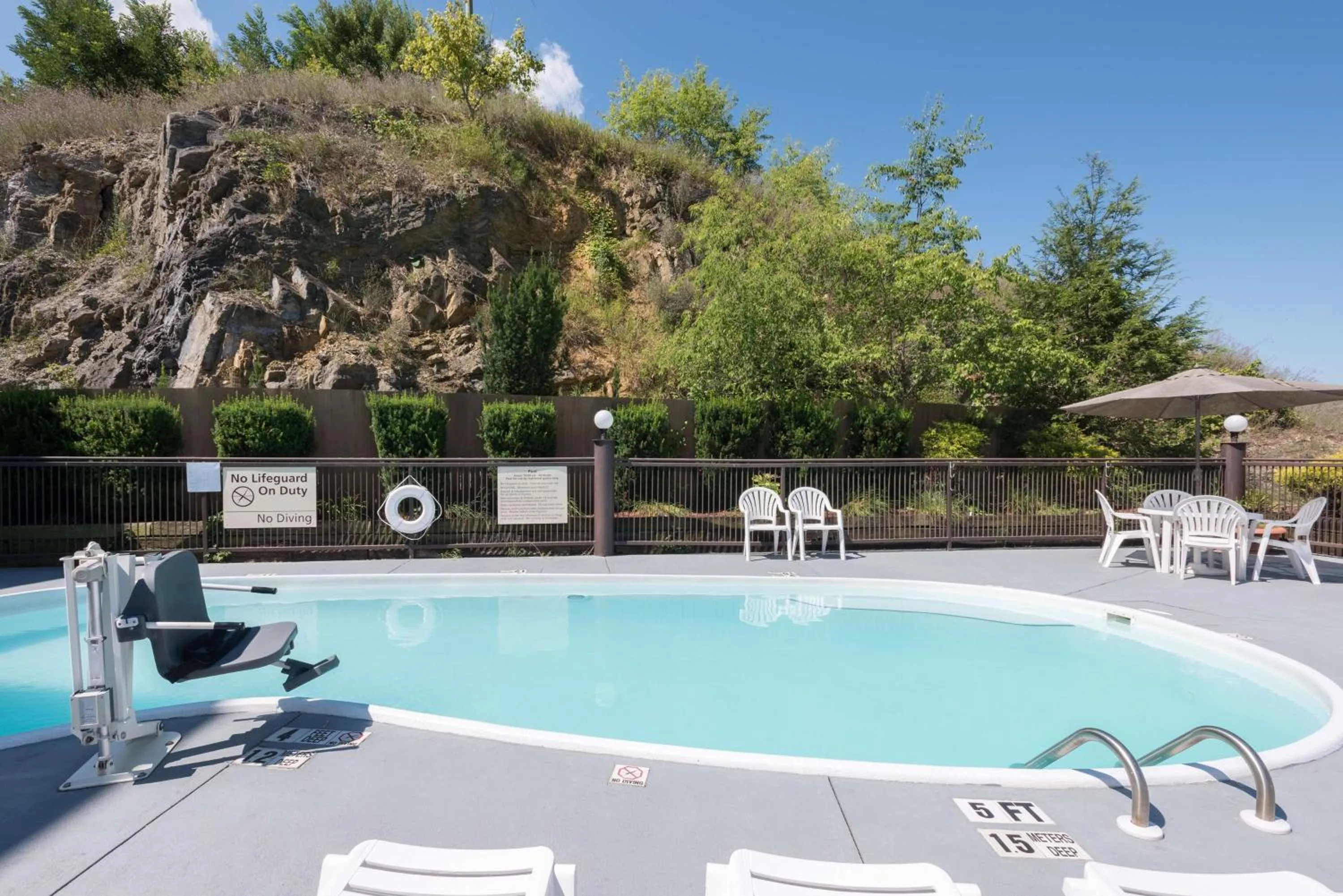 Pool view in Hampton Inn Ft. Chiswell-Max Meadows