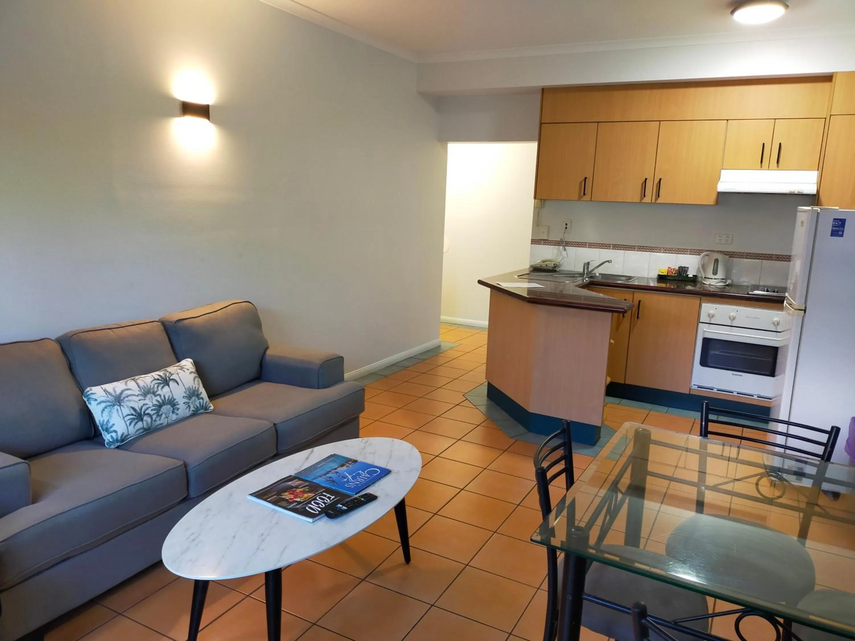 Living room in Mid City Luxury Suites