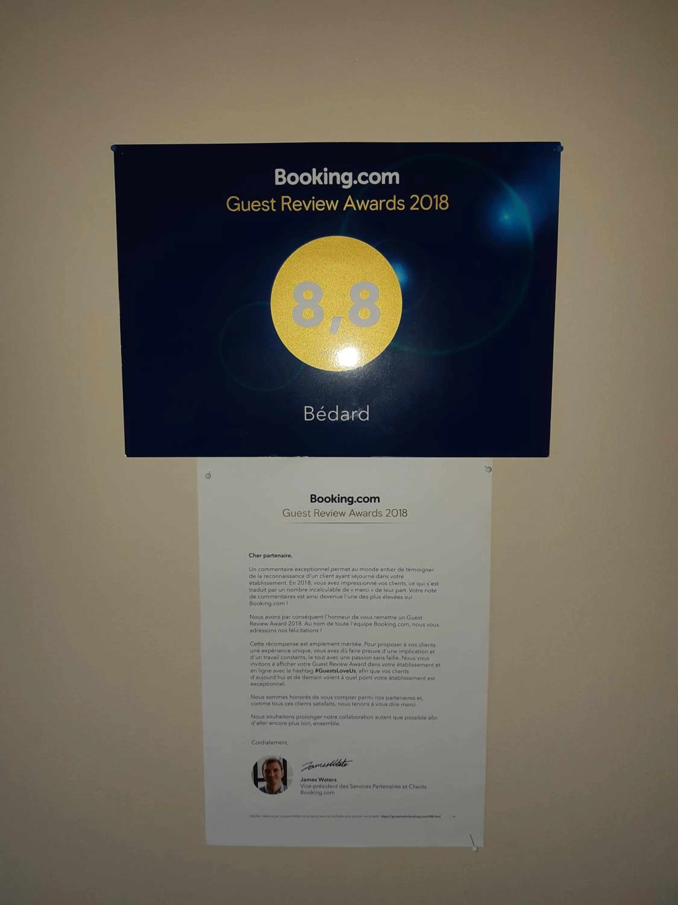 Certificate/Award in Bédard