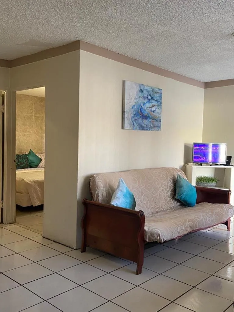 Bed in Departamento Bahia