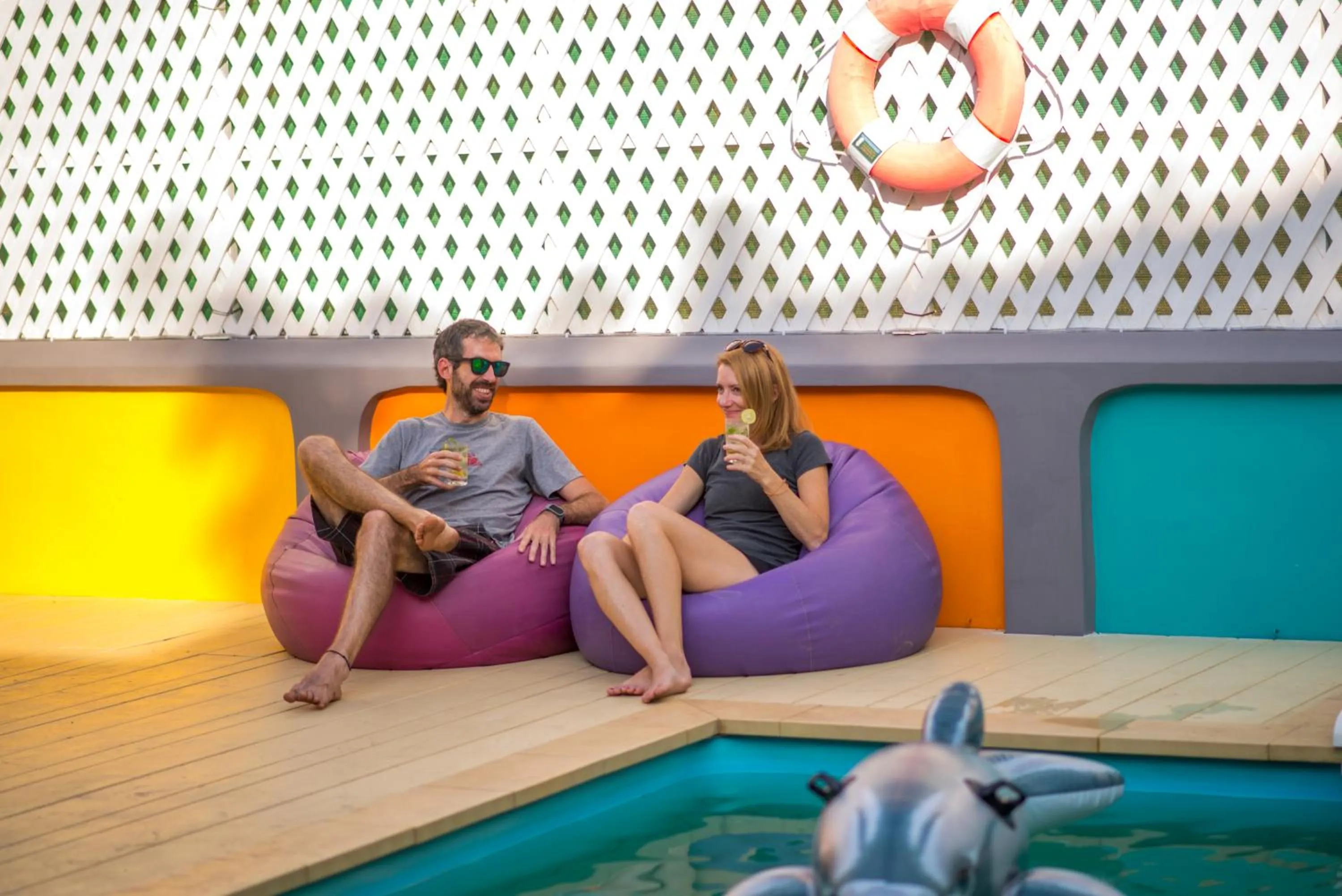 Swimming pool in Ostello Bello Bagan Pool