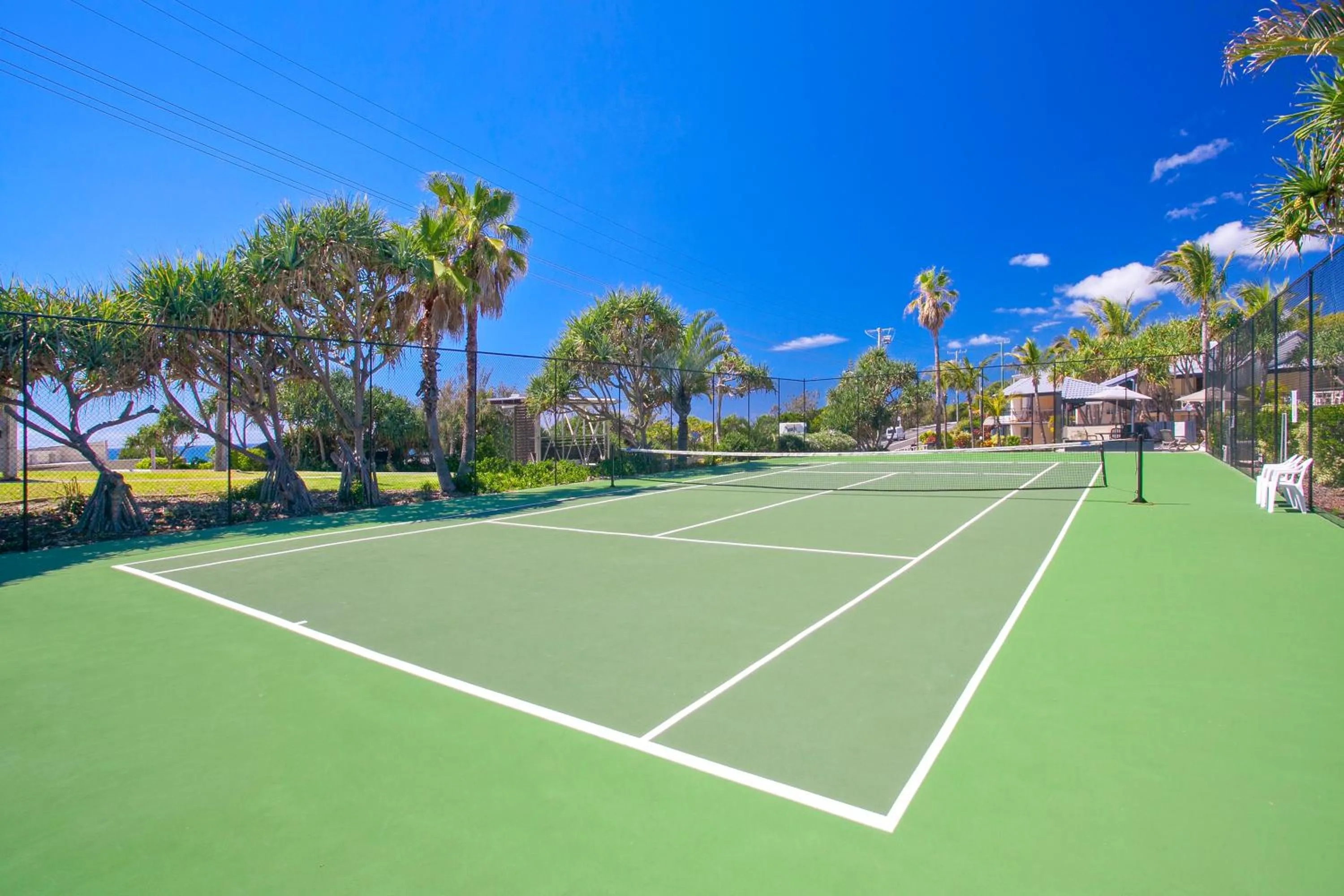 Tennis court in Beach Breakers Resort