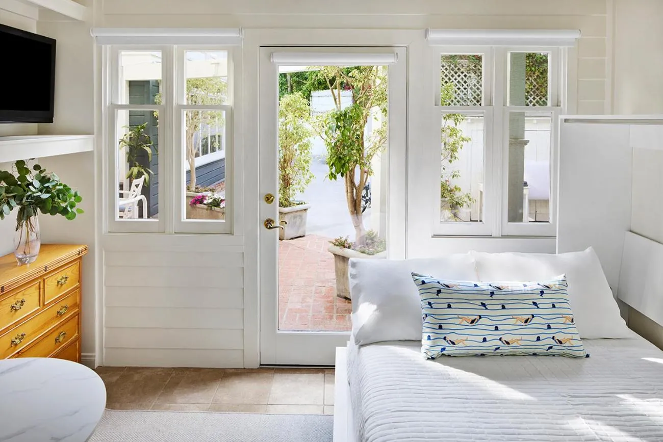 Bed in Channel Road Inn, A Four Sisters Inn