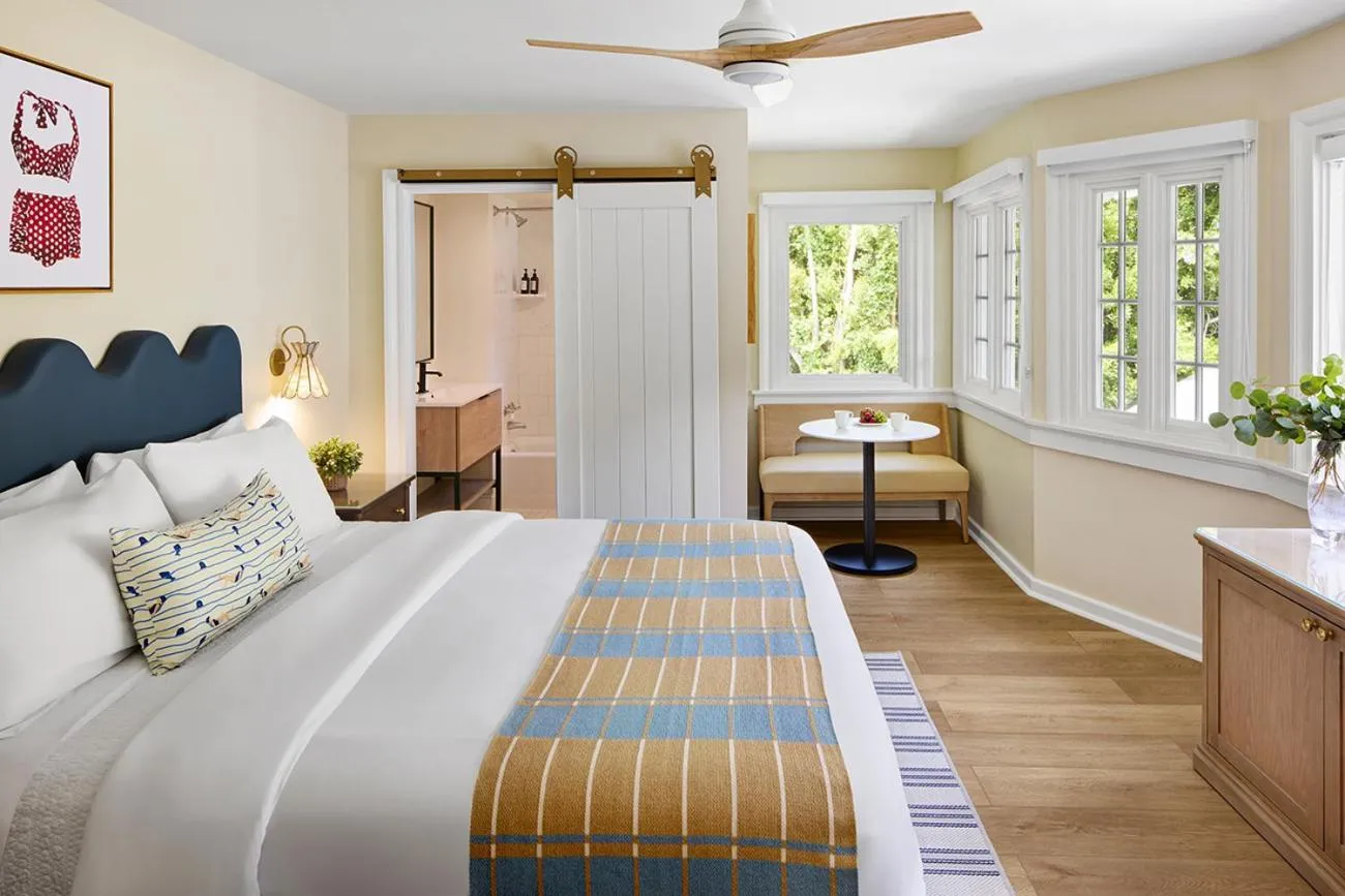 Bed in Channel Road Inn, A Four Sisters Inn