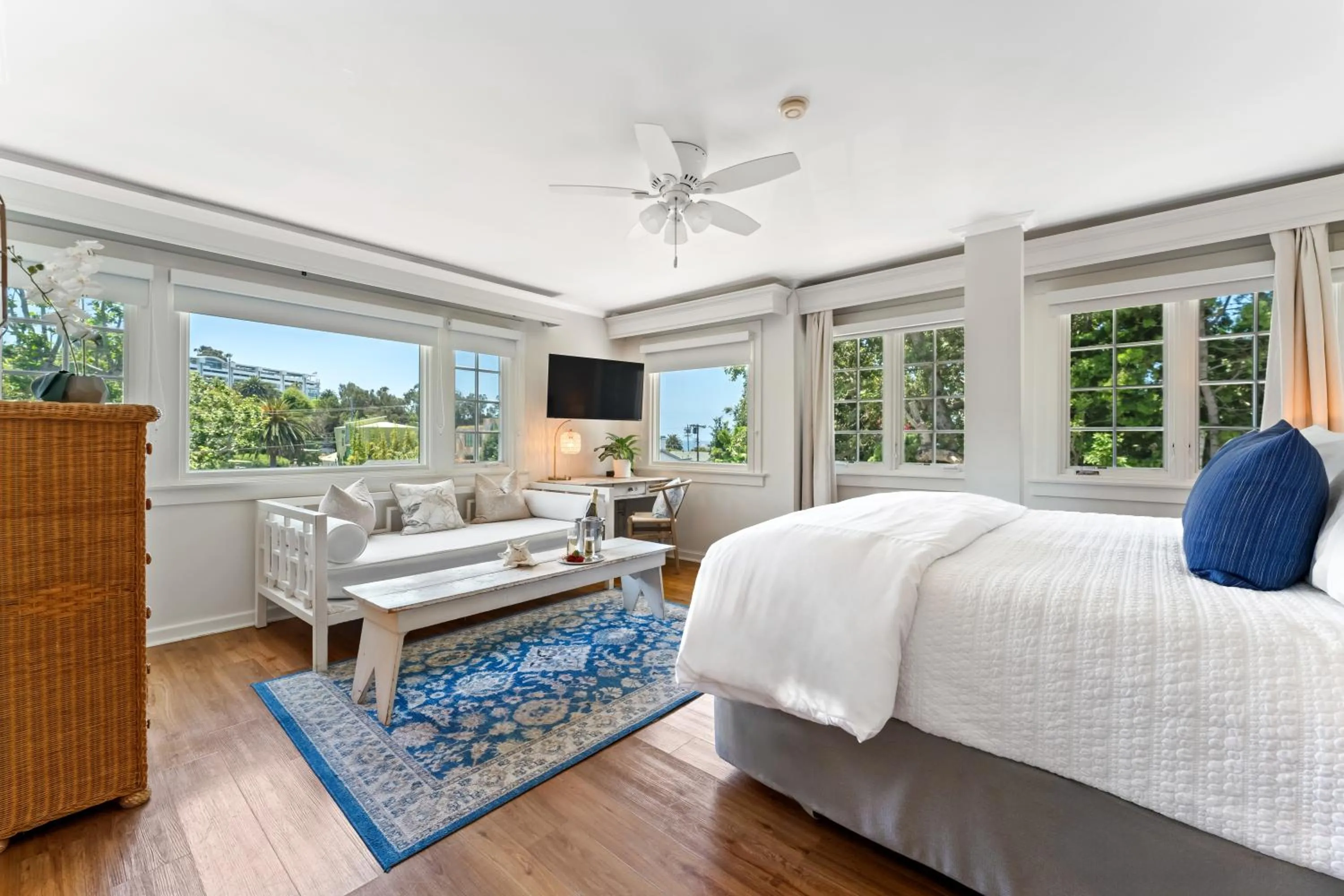 Bed in Channel Road Inn, A Four Sisters Inn