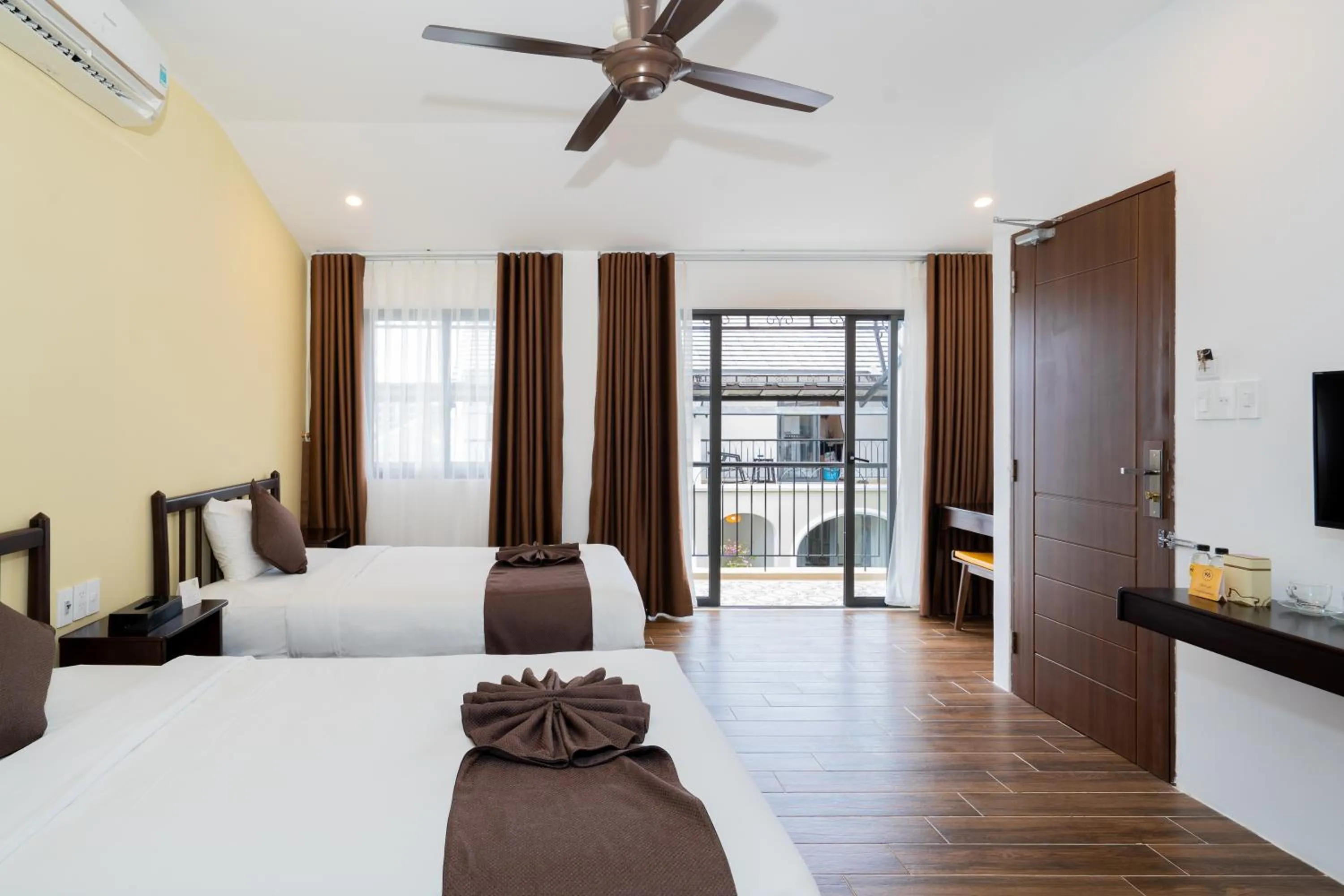 Bedroom, Bed in KA VILLA - AN BANG BEACH, Free pick up 3 nights