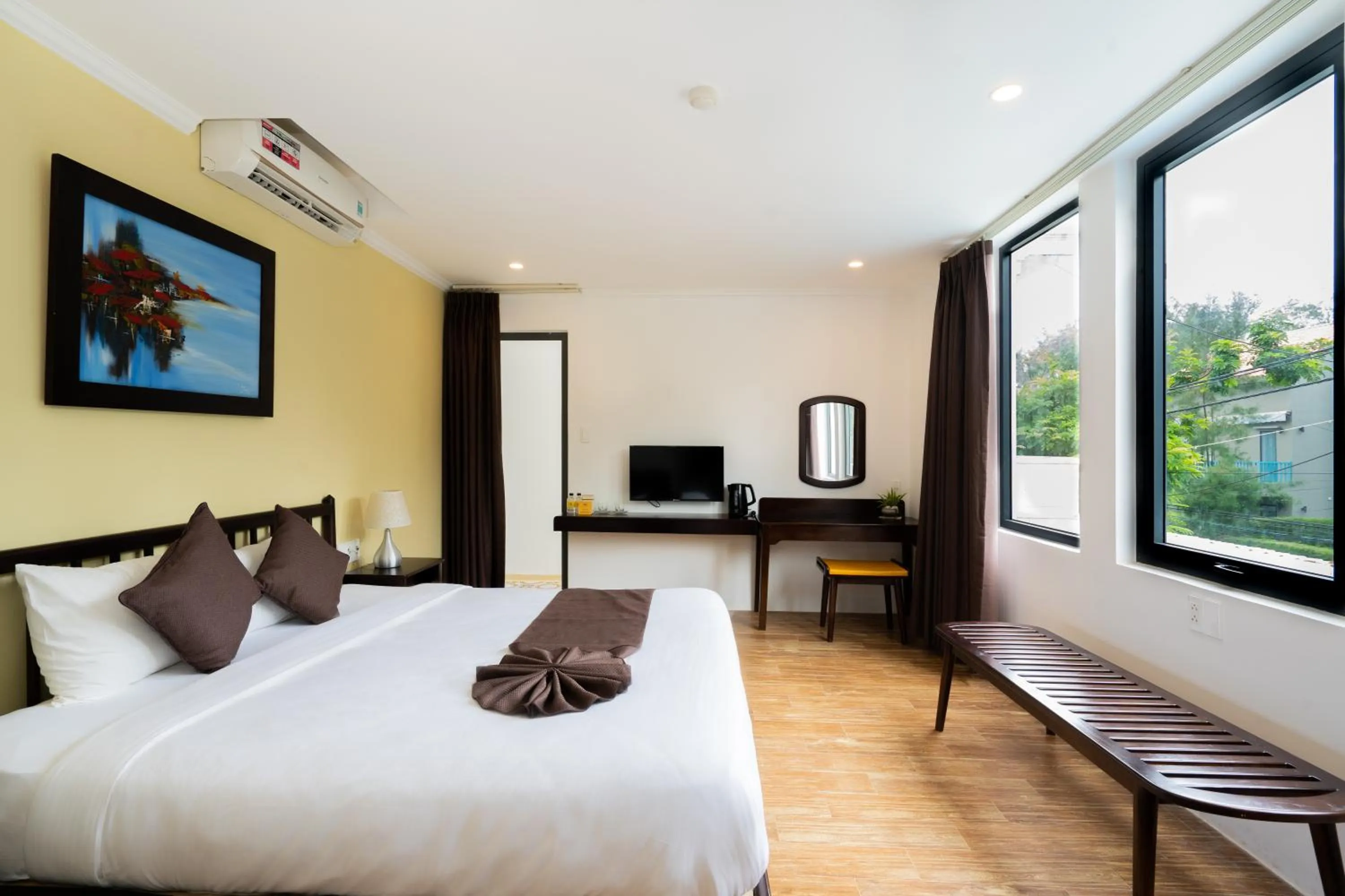 Bedroom, Bed in KA VILLA - AN BANG BEACH, Free pick up 3 nights