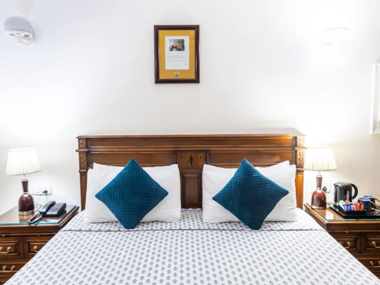Bed in Hotel Ajanta - Colonial Charm Award Winning Luxury Hotel in the Heart of the City