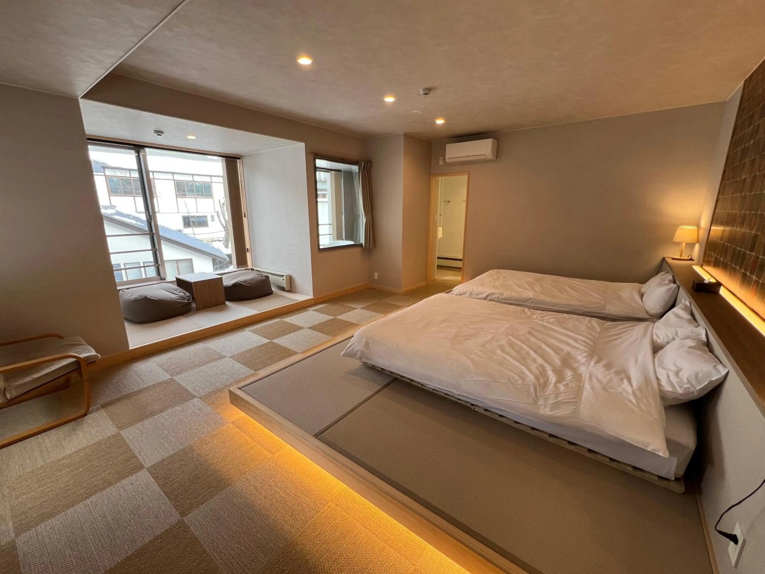 Bed in Kusatsu Hotel Bekkan Wata no Yu (Adult Only)