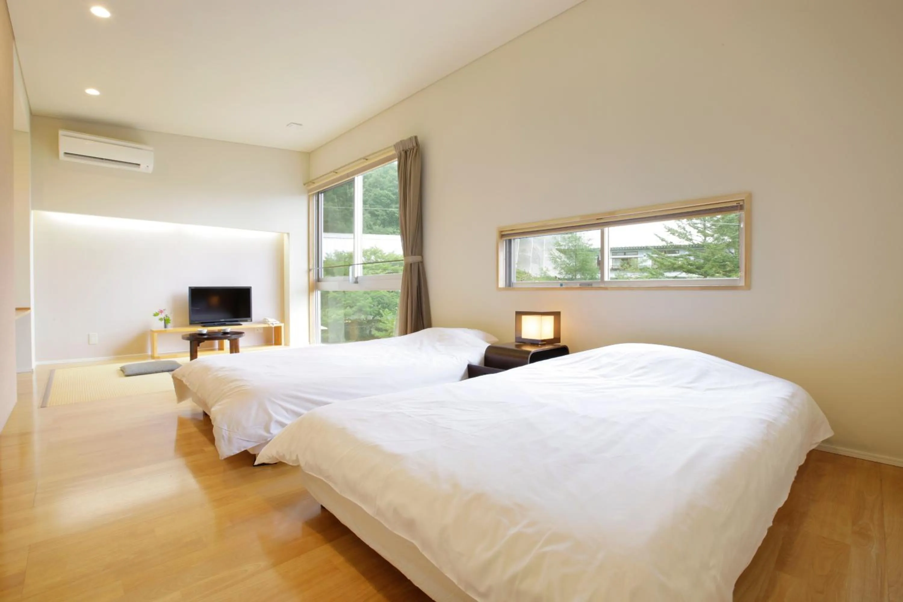 Bed in Kusatsu Hotel Bekkan Wata no Yu (Adult Only)