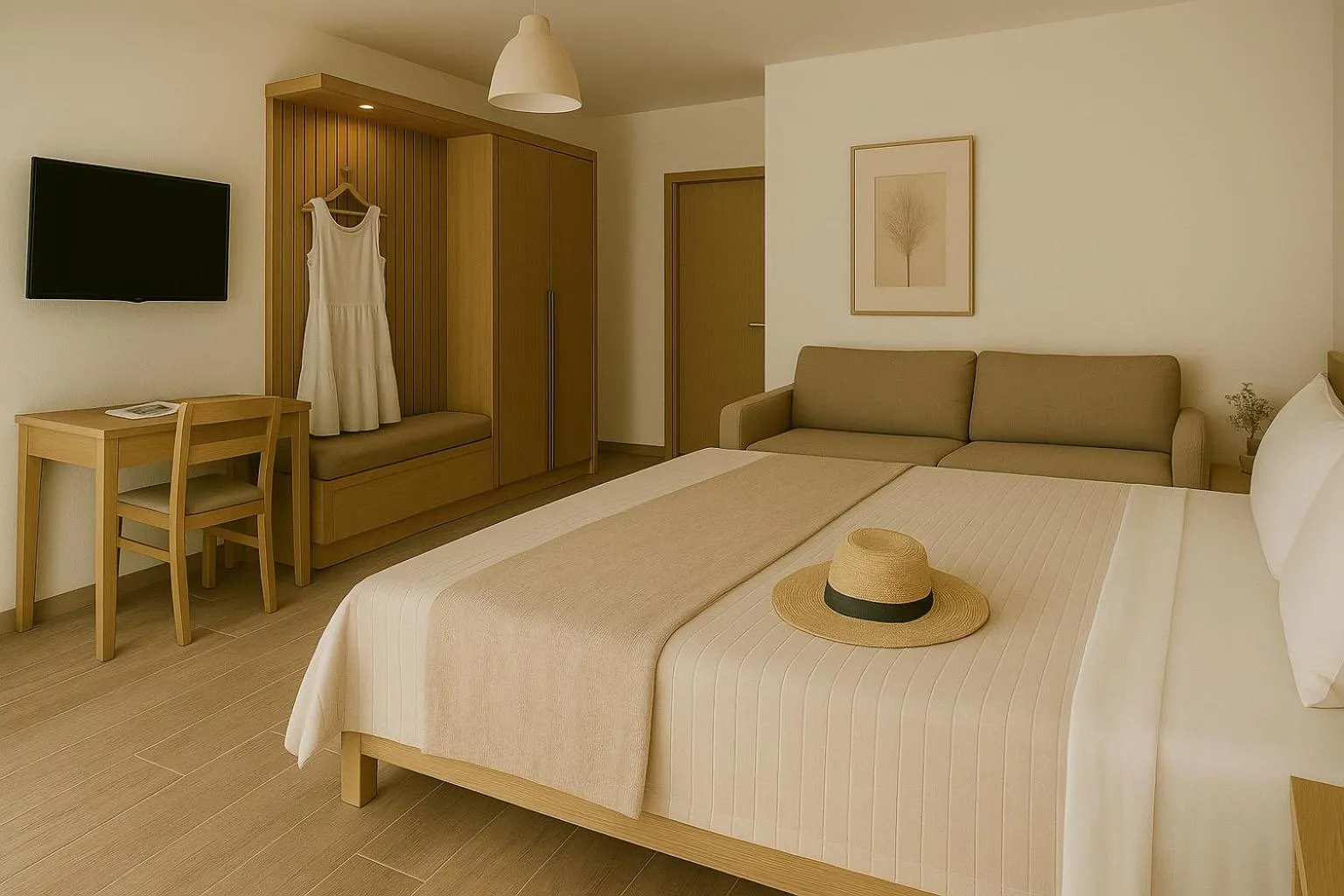 Photo of the whole room, Bed in Lofos Apartments