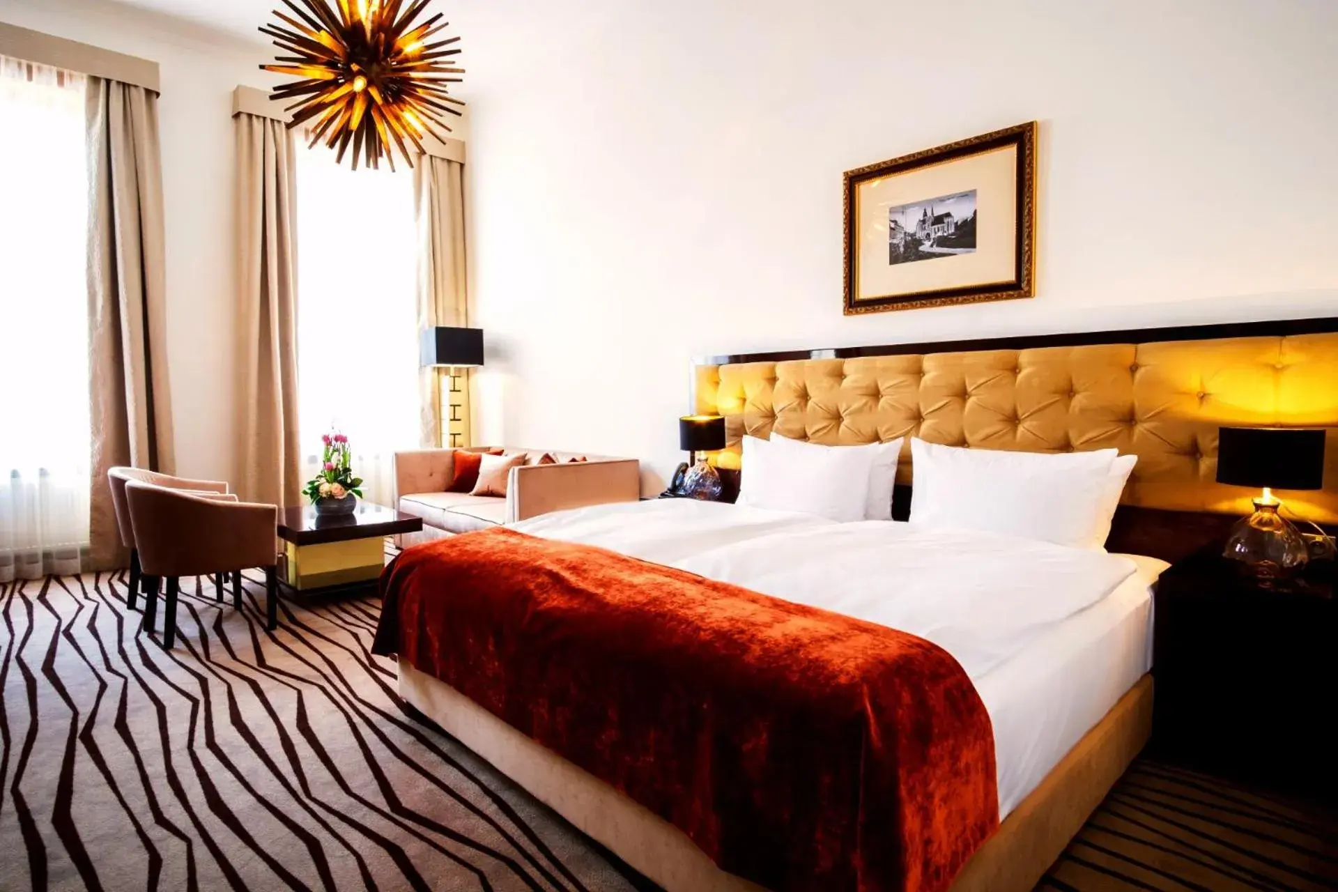 Deluxe Double Room with extra bed (2+2) - single occupancy in Boutique Hotel Slávia Deluxe Double Room with extra bed (2+2) - single occupancy in Boutique Hotel Slávia