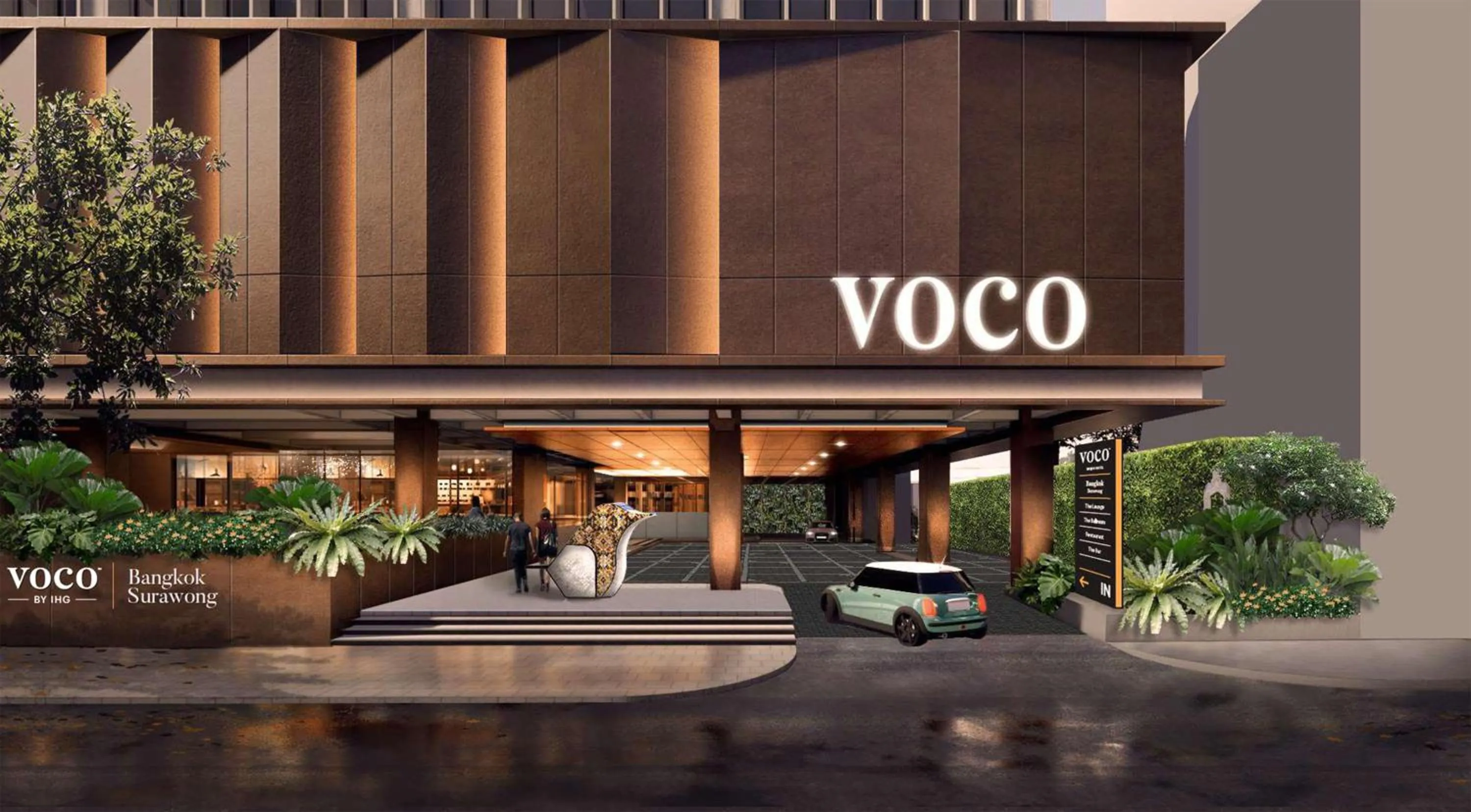 Property building in voco Bangkok Surawong by IHG