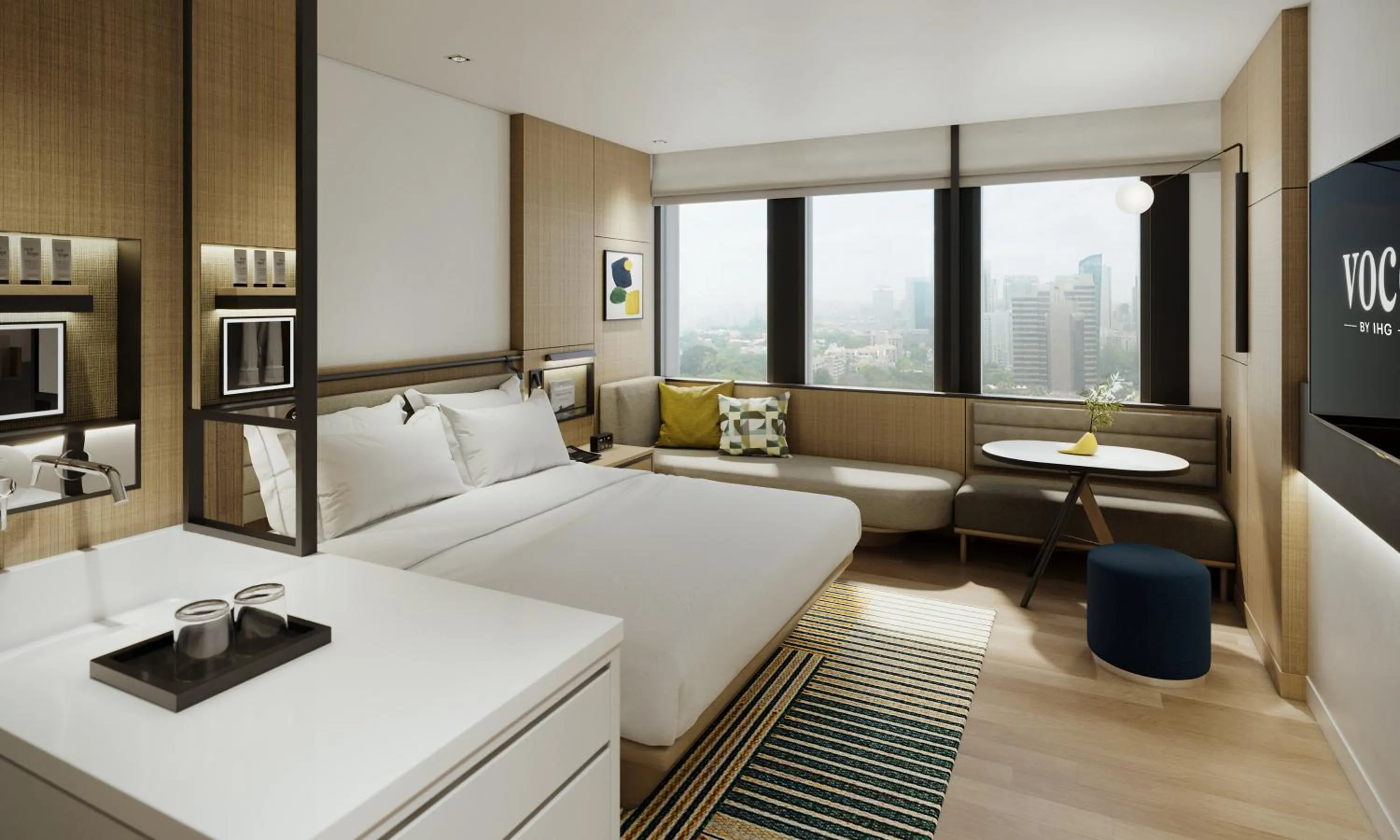 Photo of the whole room, Bed in voco Bangkok Surawong by IHG