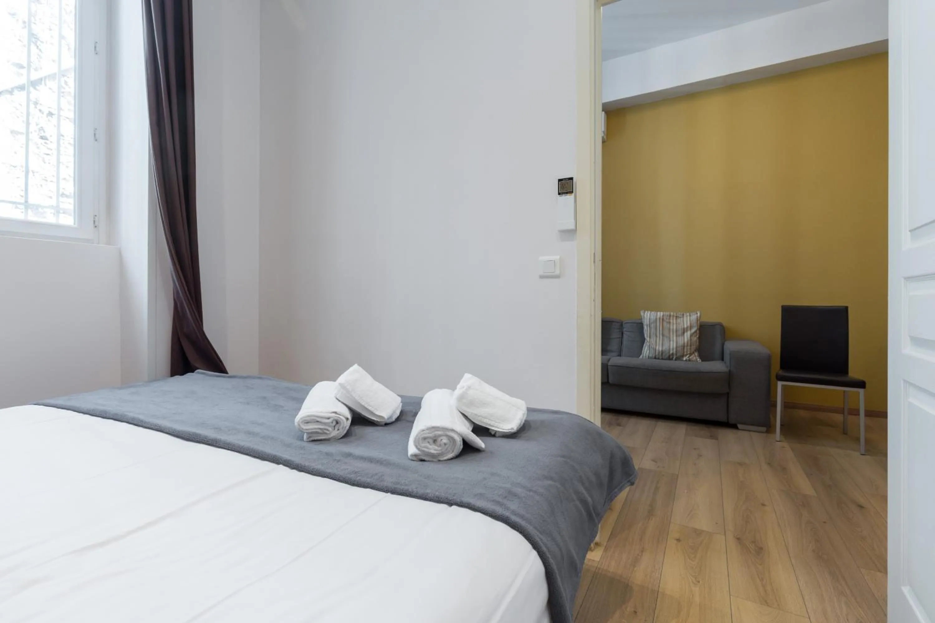 Bedroom, Bed in Florella Marceau Apartment