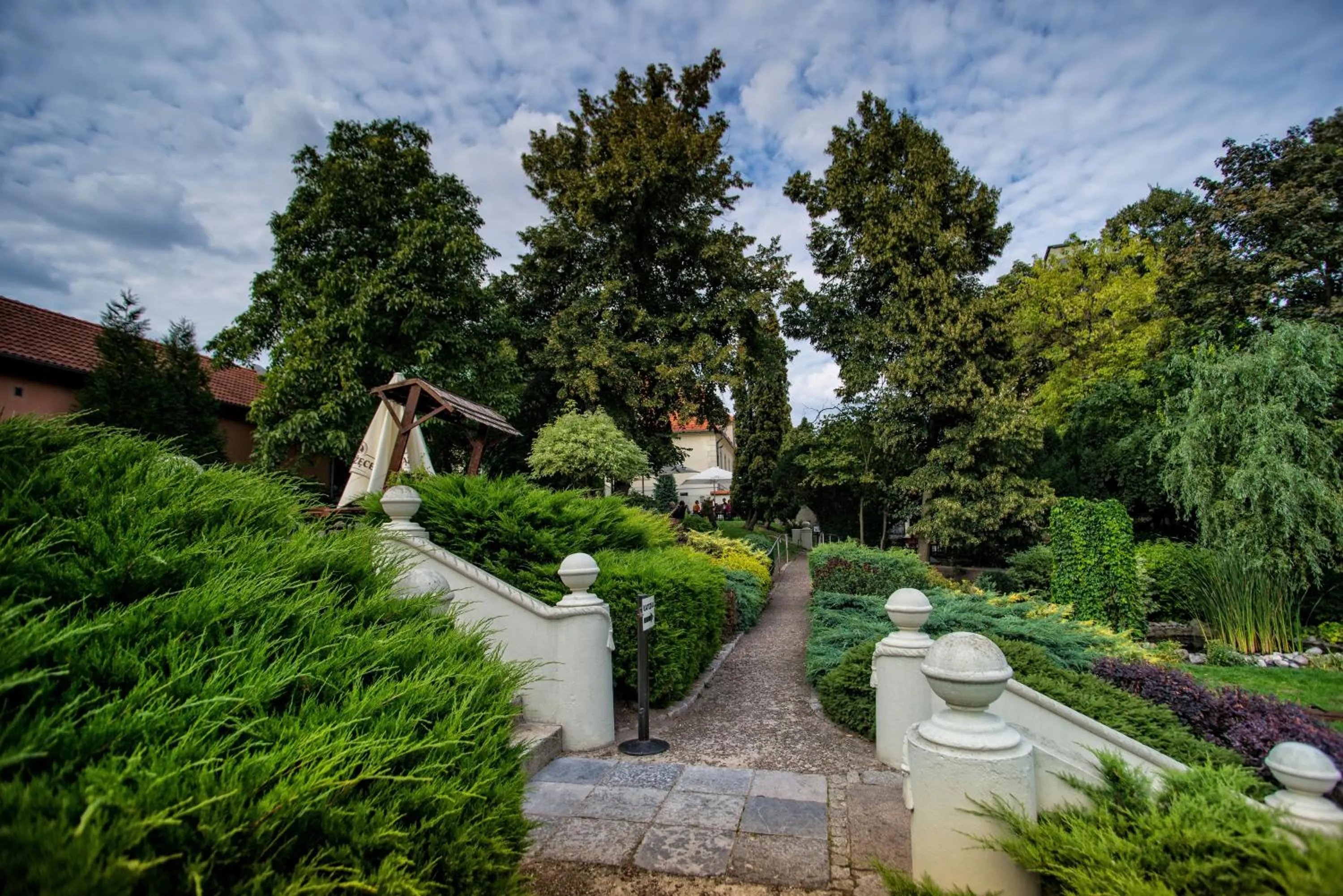 Garden view in Hotel Adalbertus