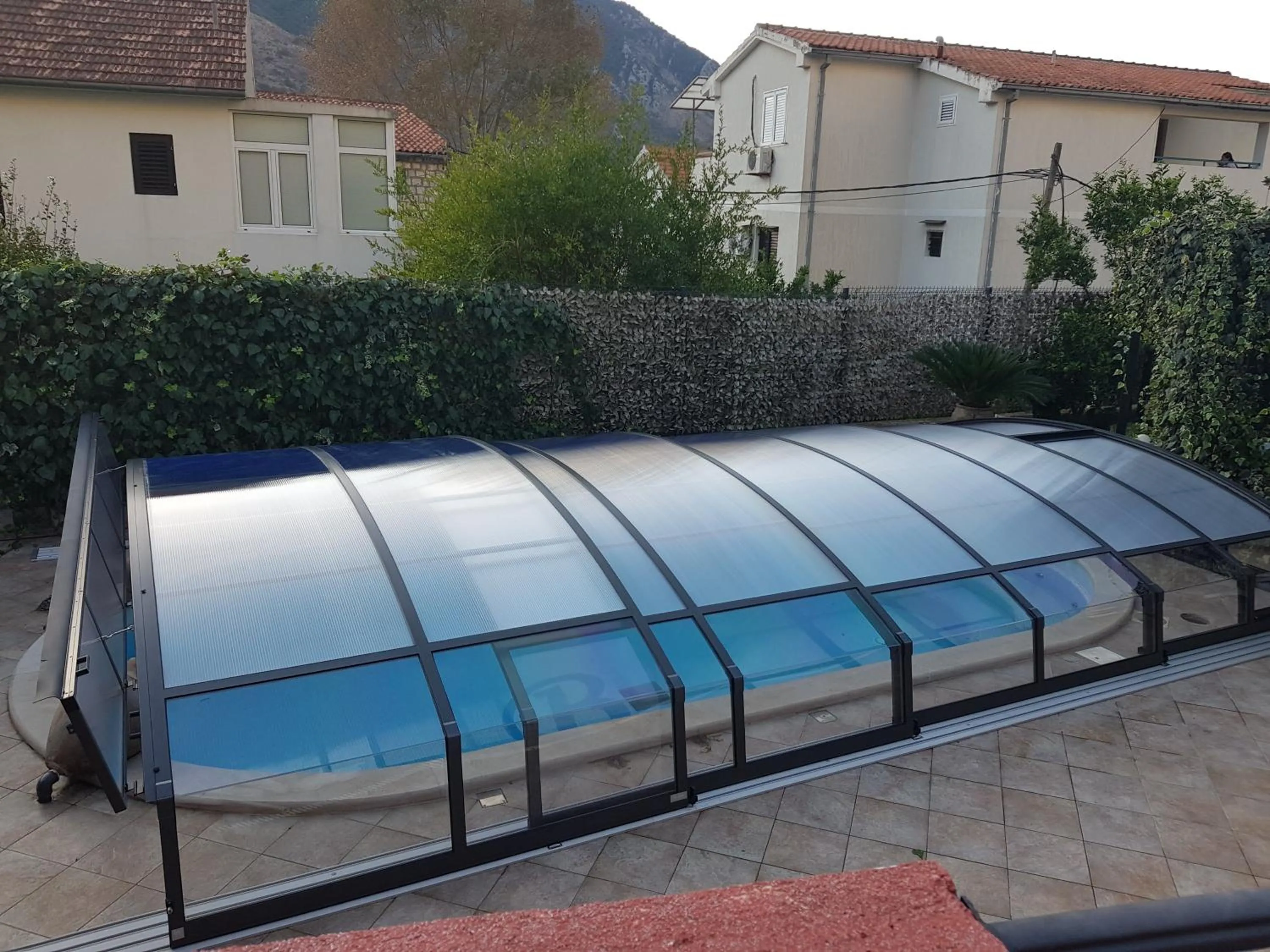 Pool view in Apartments Bogdanovic