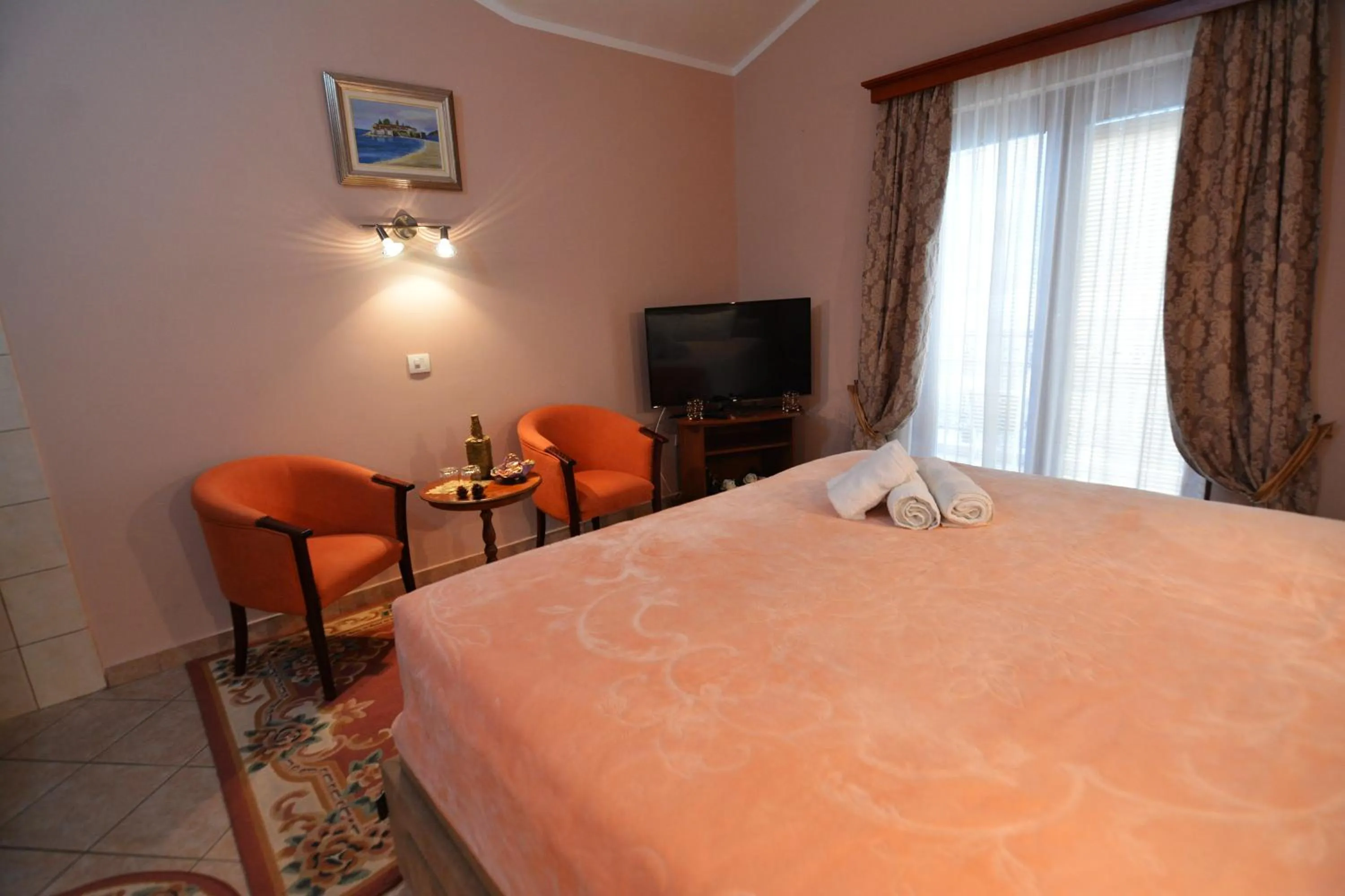 Bed in Apartments Bogdanovic