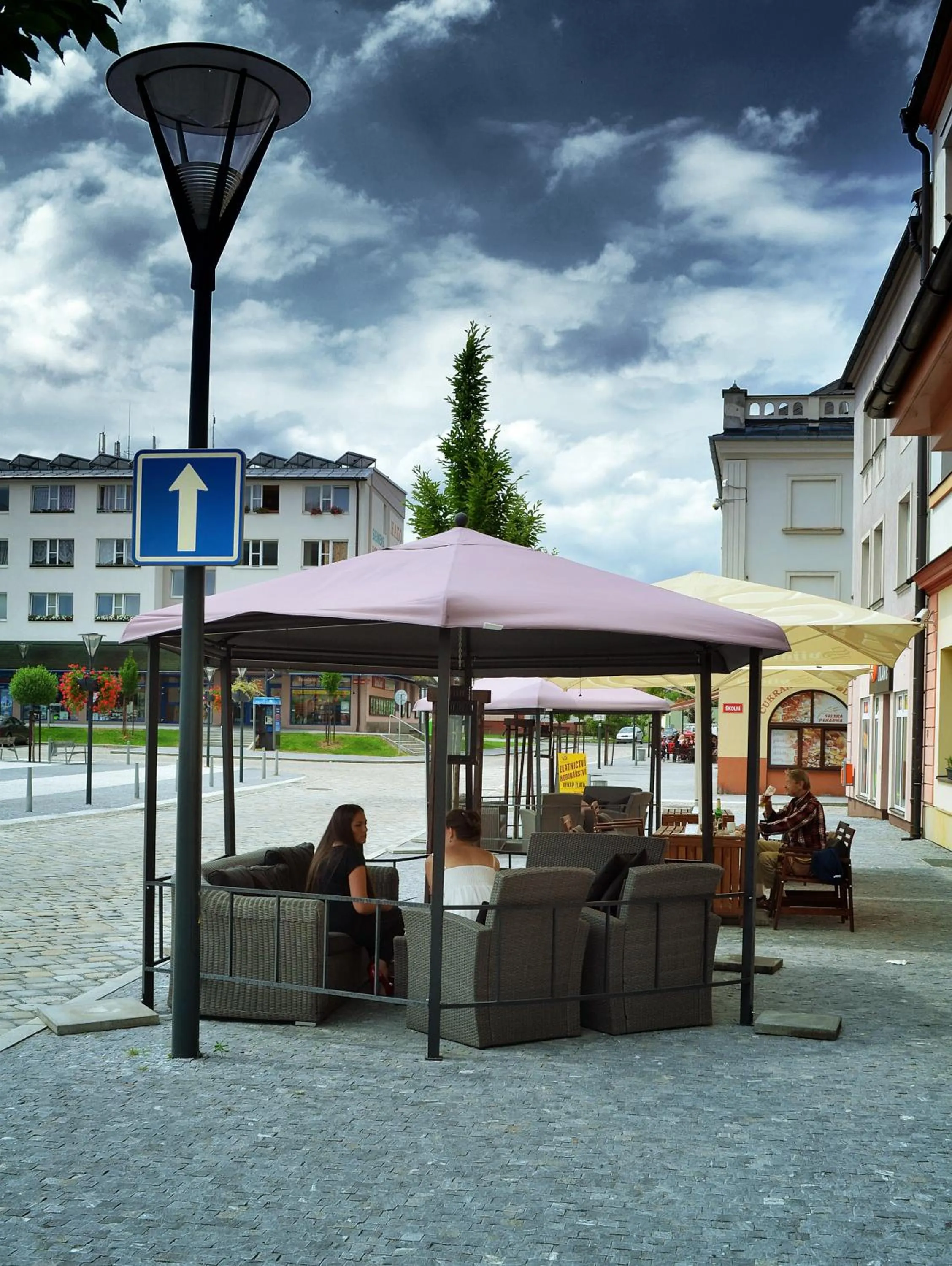 Seating area in Hotel Slovan