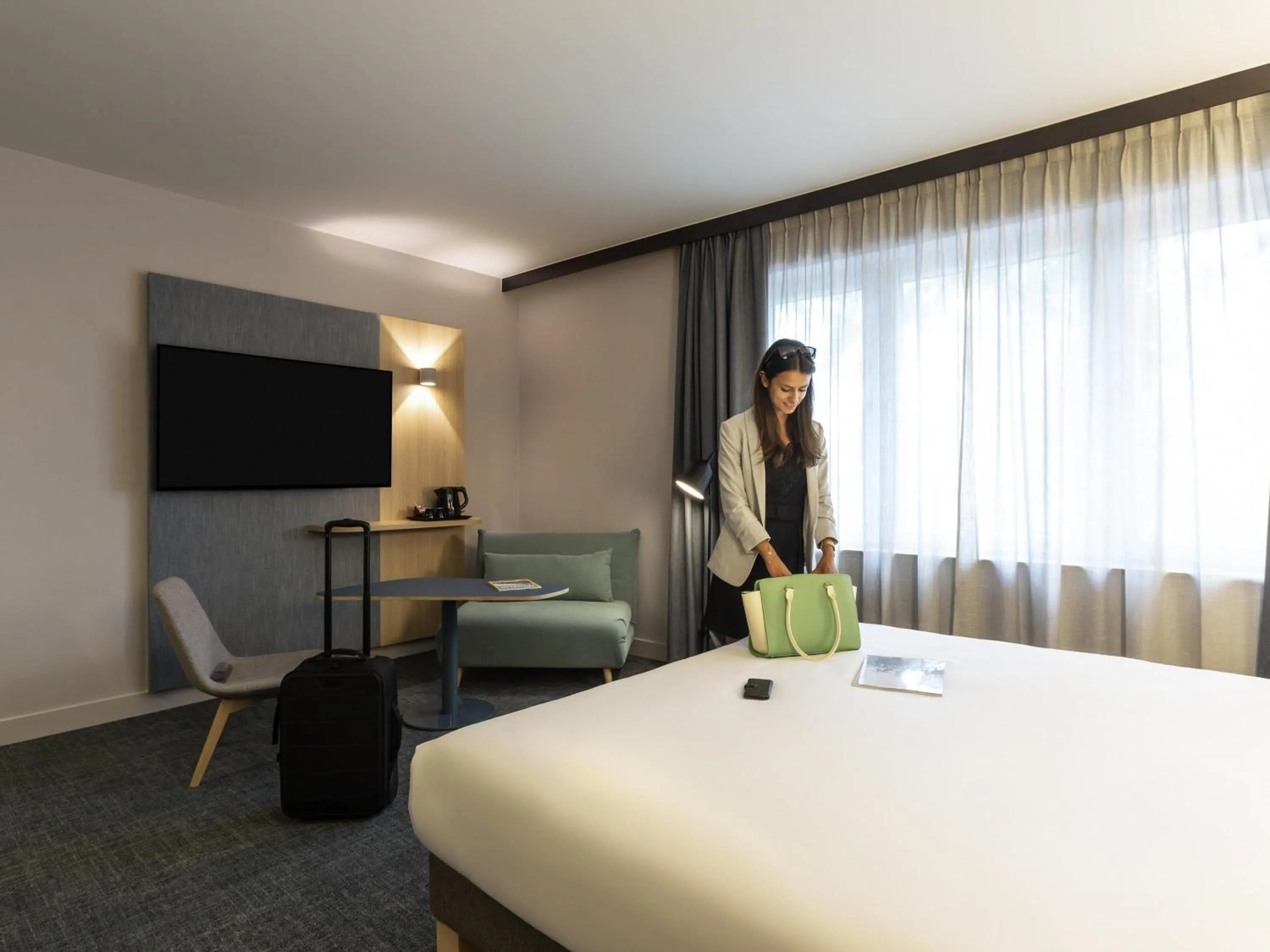 Bedroom in Novotel Brussels Centre Midi