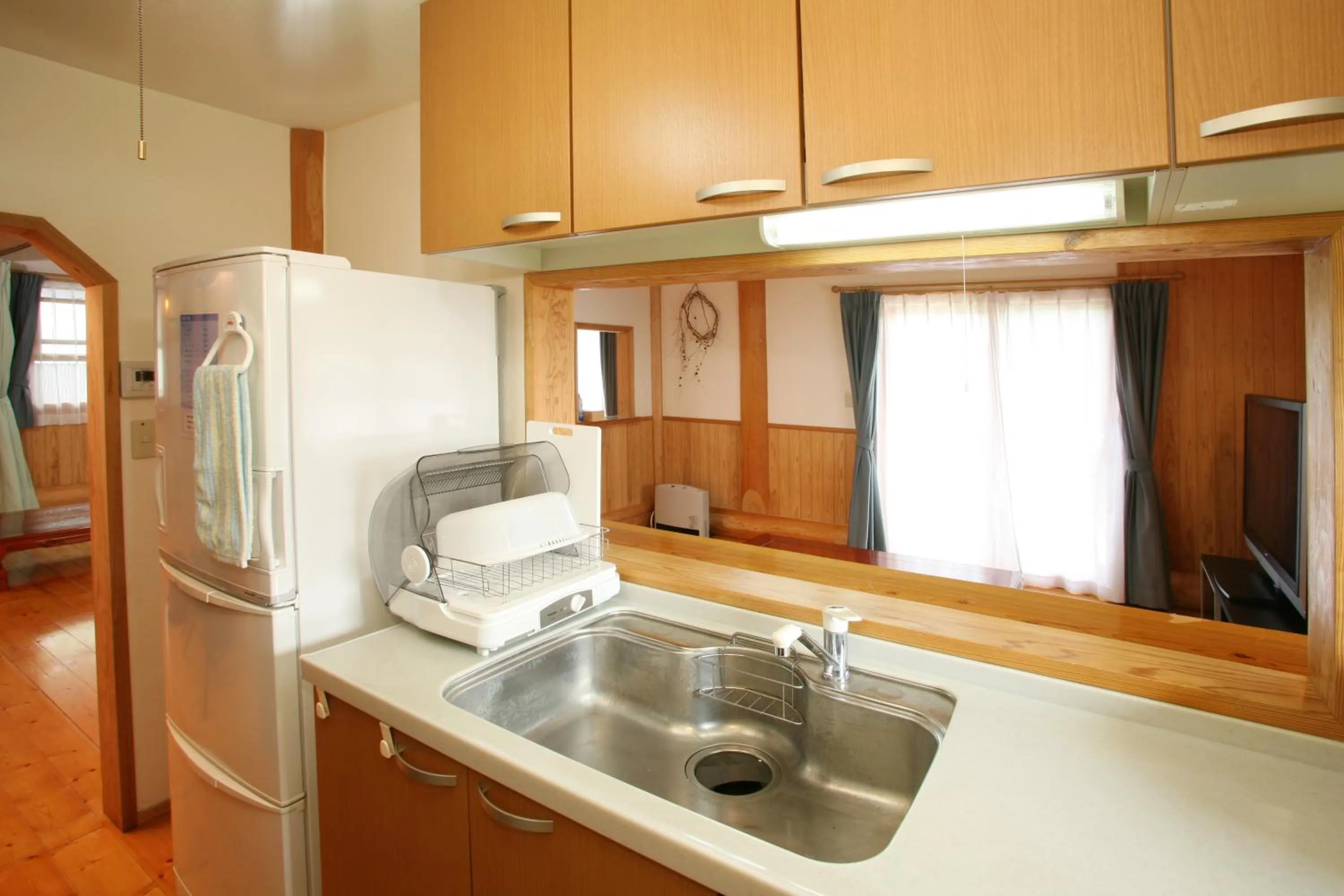 Kitchen or kitchenette in Kurokawa Mori no Cottage