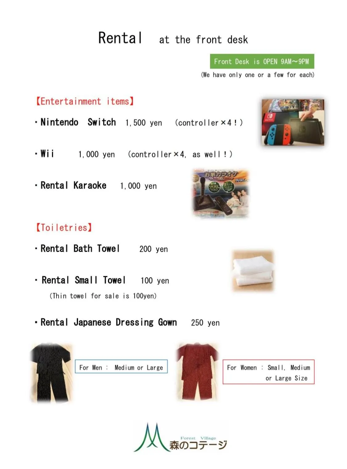 Activities in Kurokawa Mori no Cottage