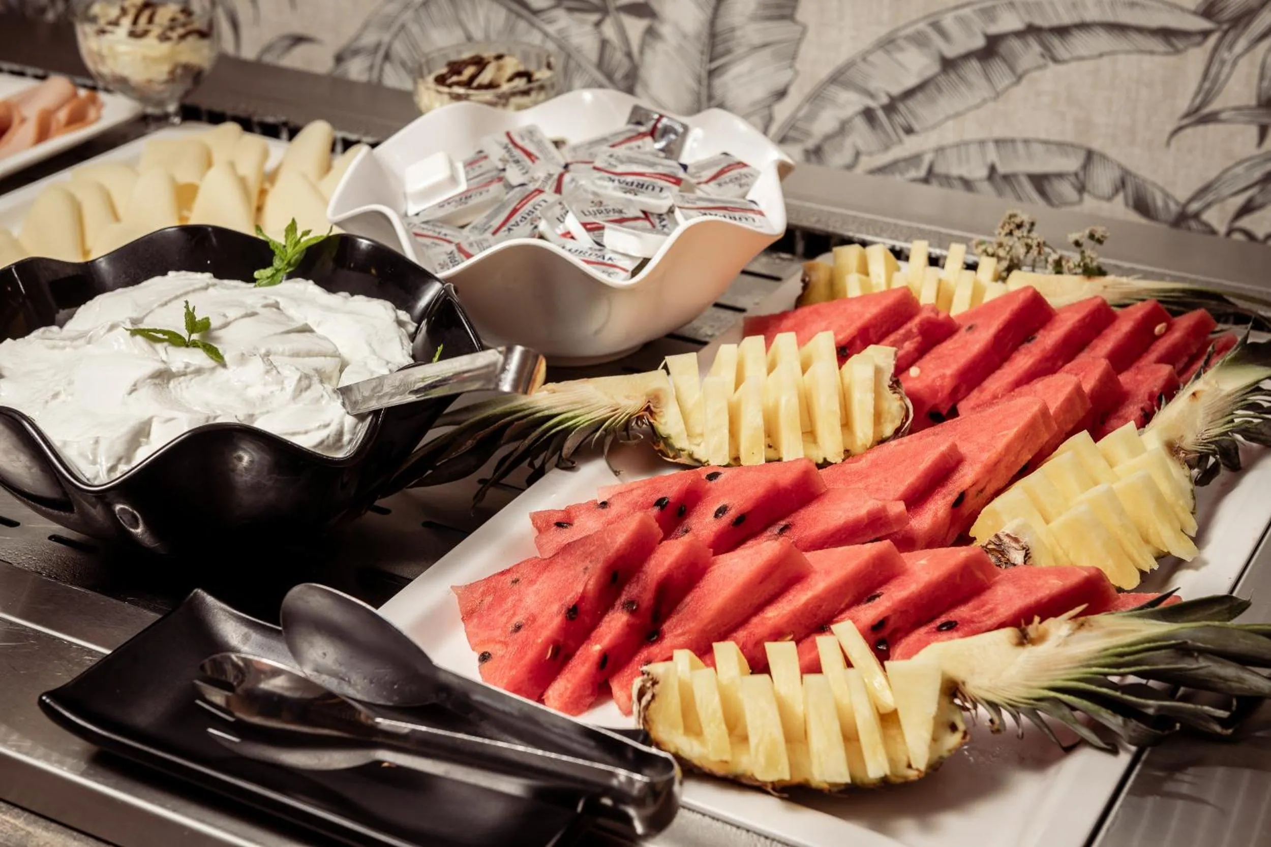 Buffet breakfast in Aeolos Boutique Hotel & Suites