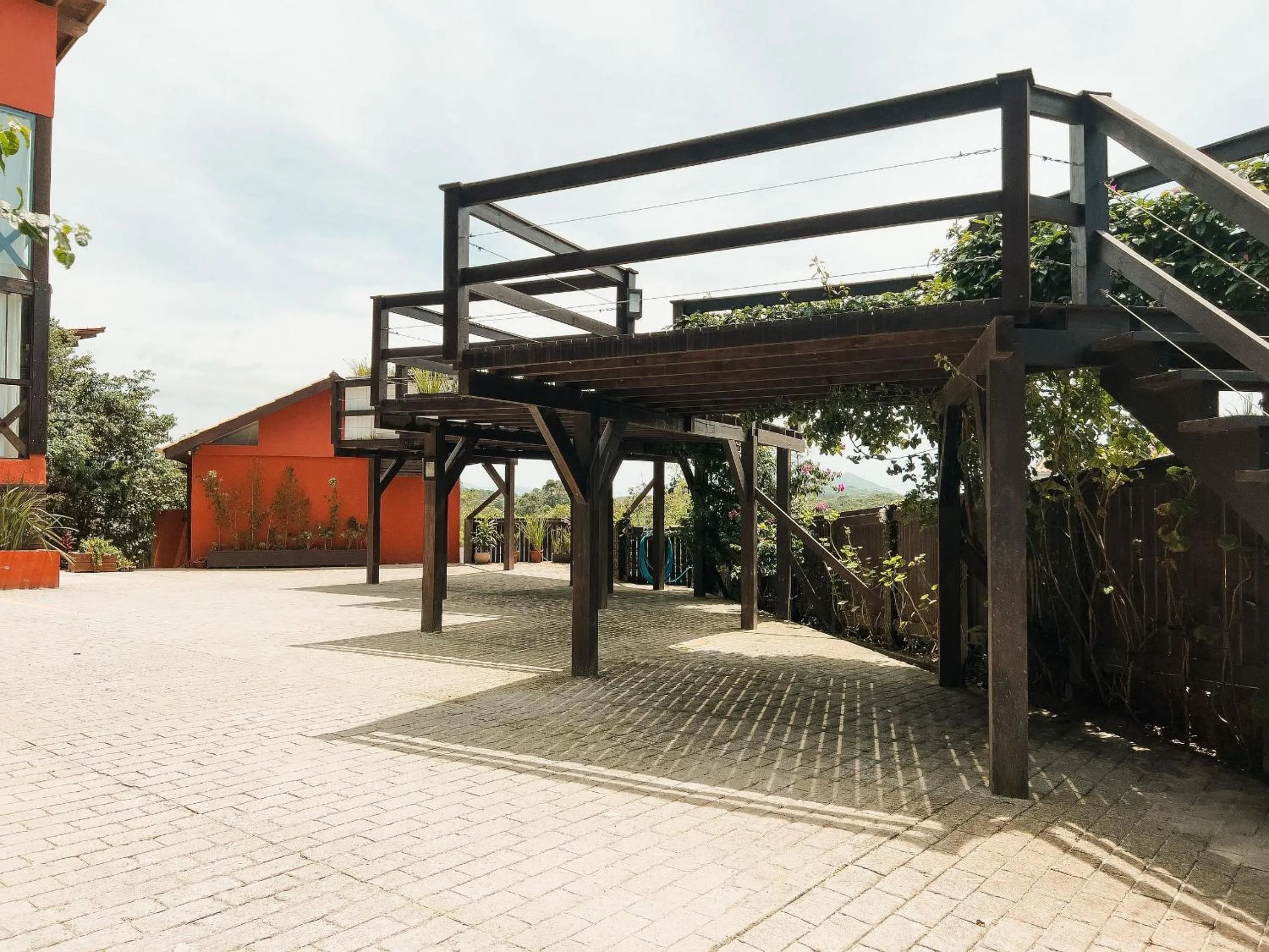 Balcony/Terrace in Pousada Solar dos Lírios - Praia do Rosa