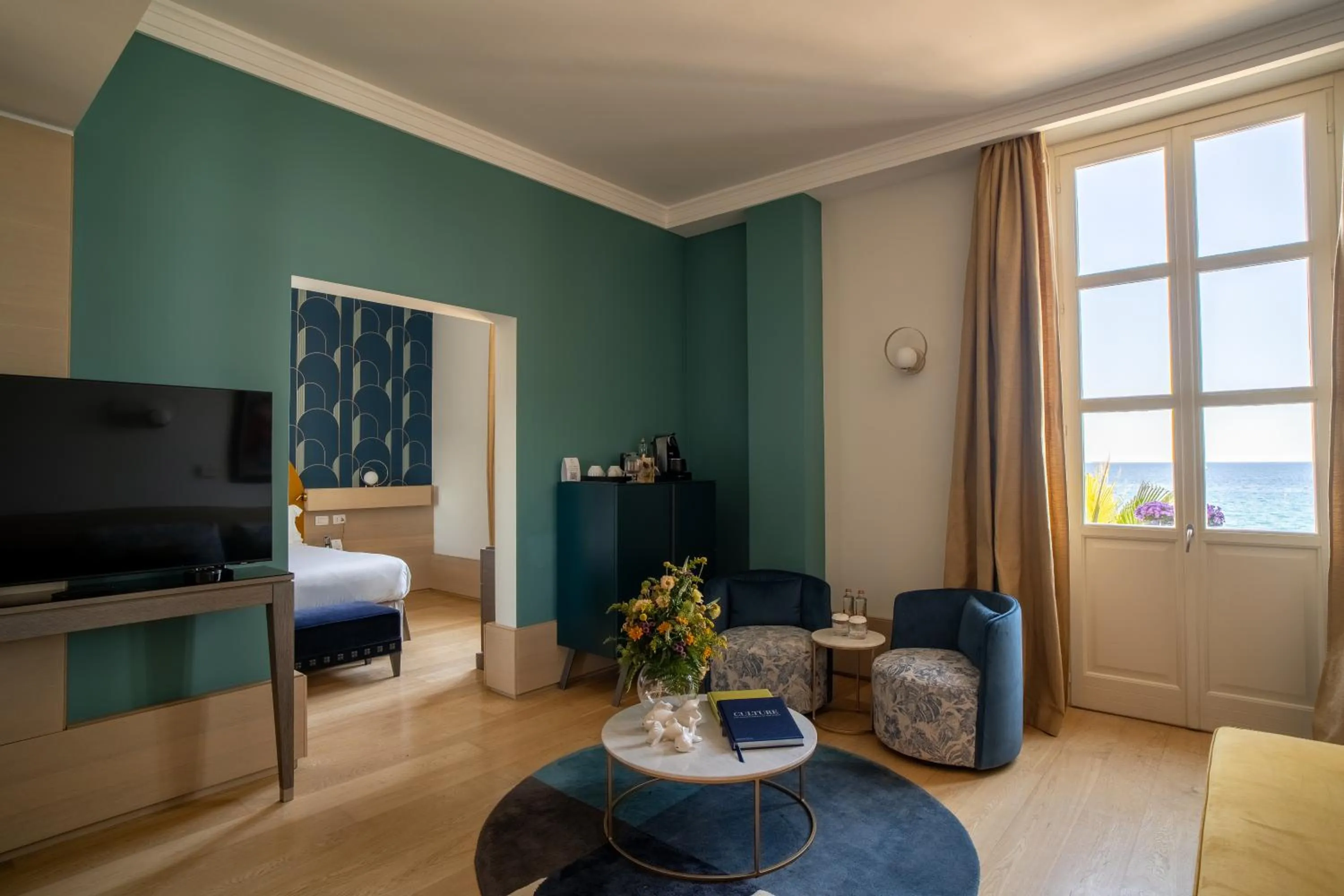 Bed in Grand Hotel Alassio Beach & Spa Resort - The Leading Hotels of the World