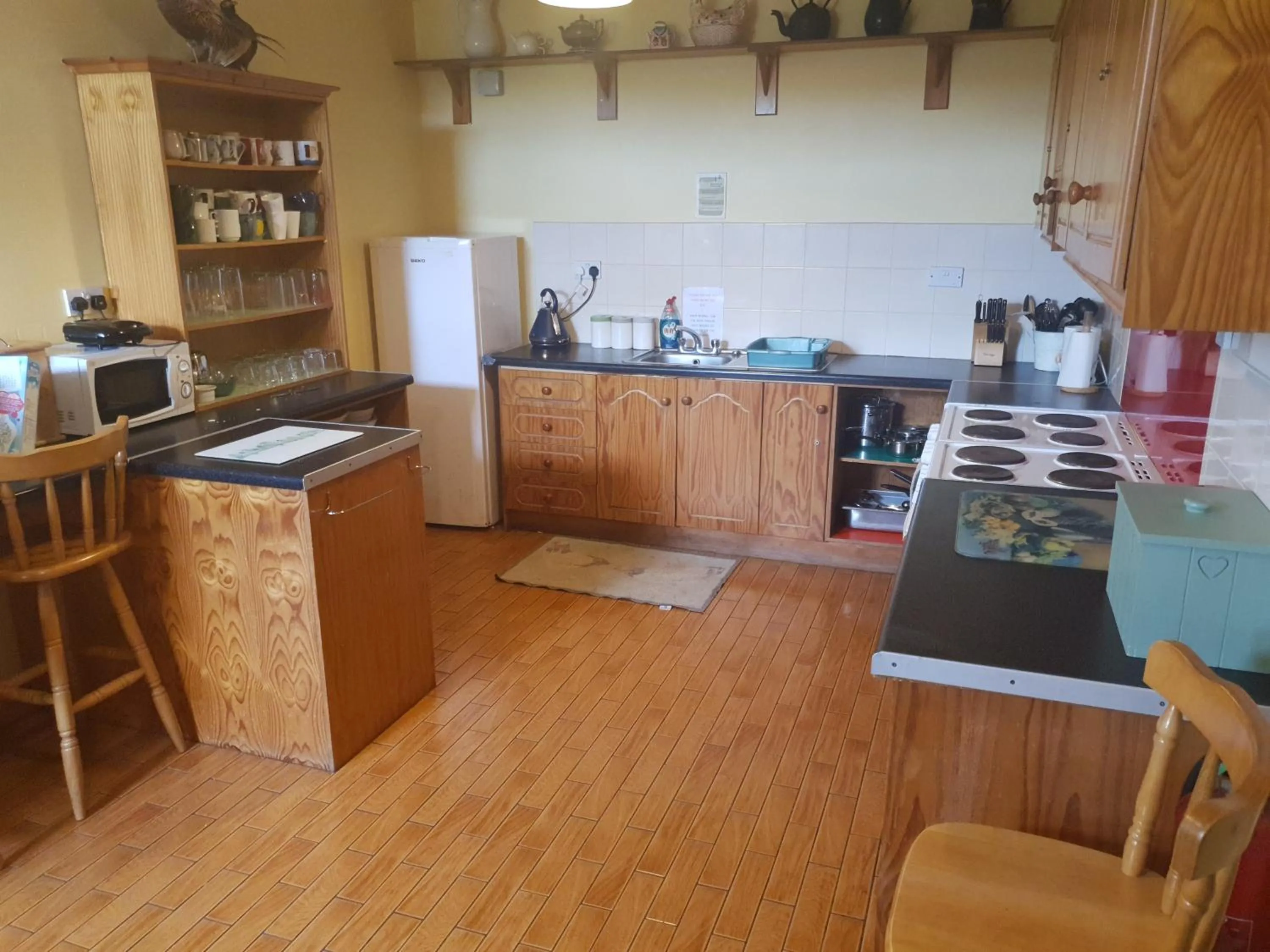 Communal kitchen in Slane Farm Hostel, Cottages and Camping