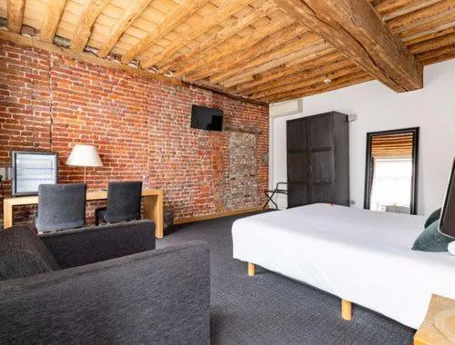 Bed in Hotel De Groene Hendrickx