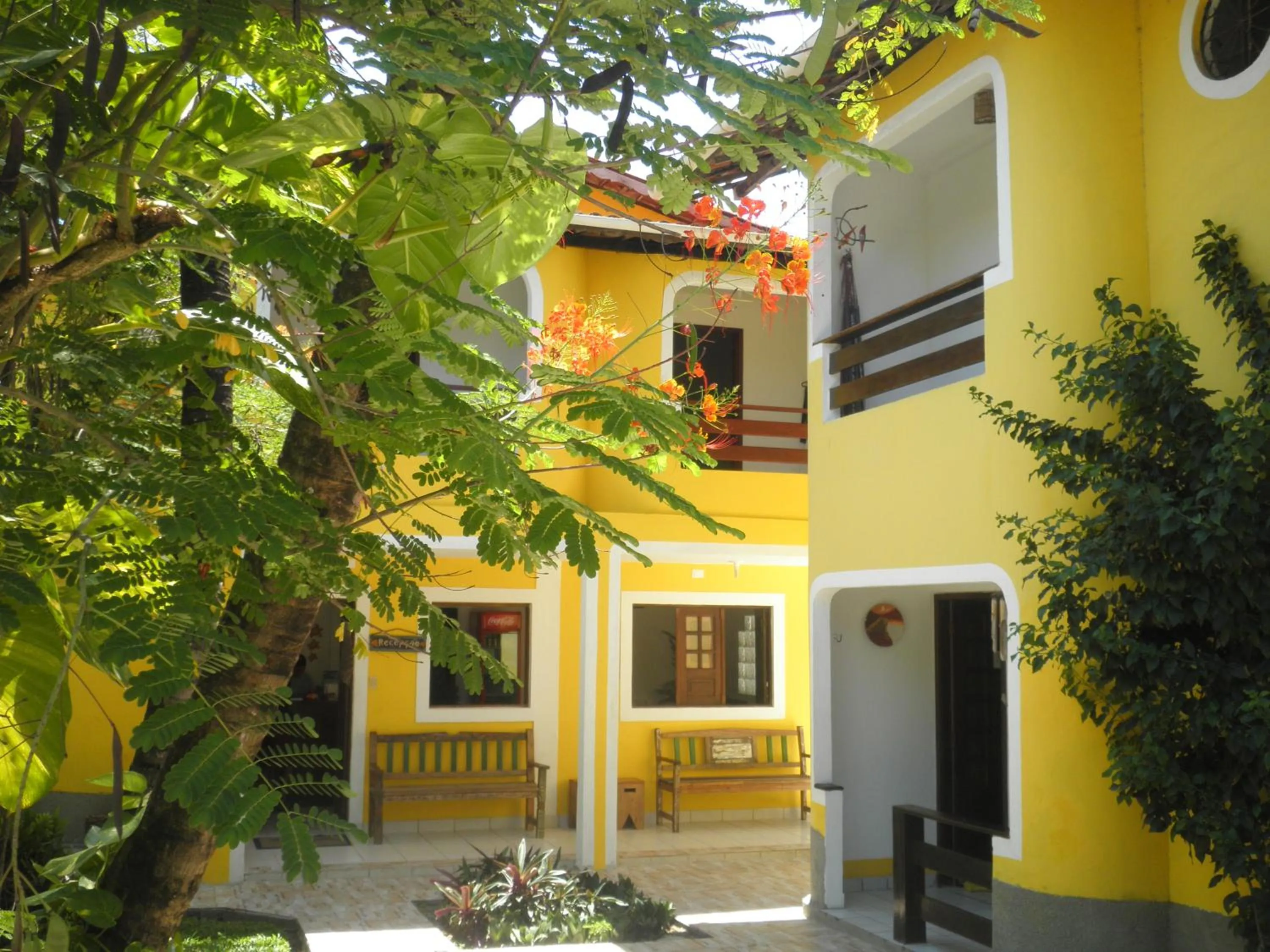 Garden view in Aguamarinha Pousada