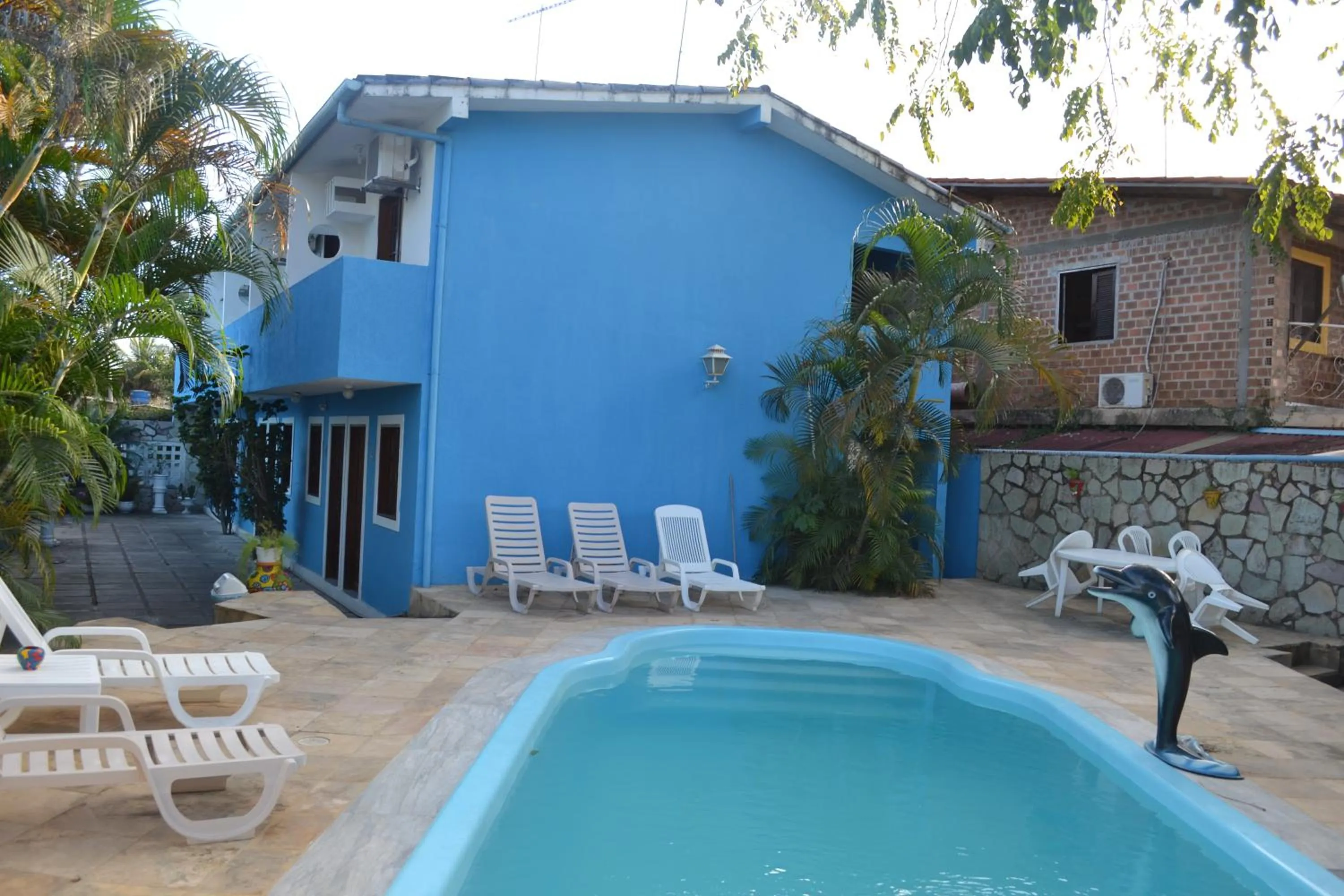 Swimming pool in Pousada Morada Azul