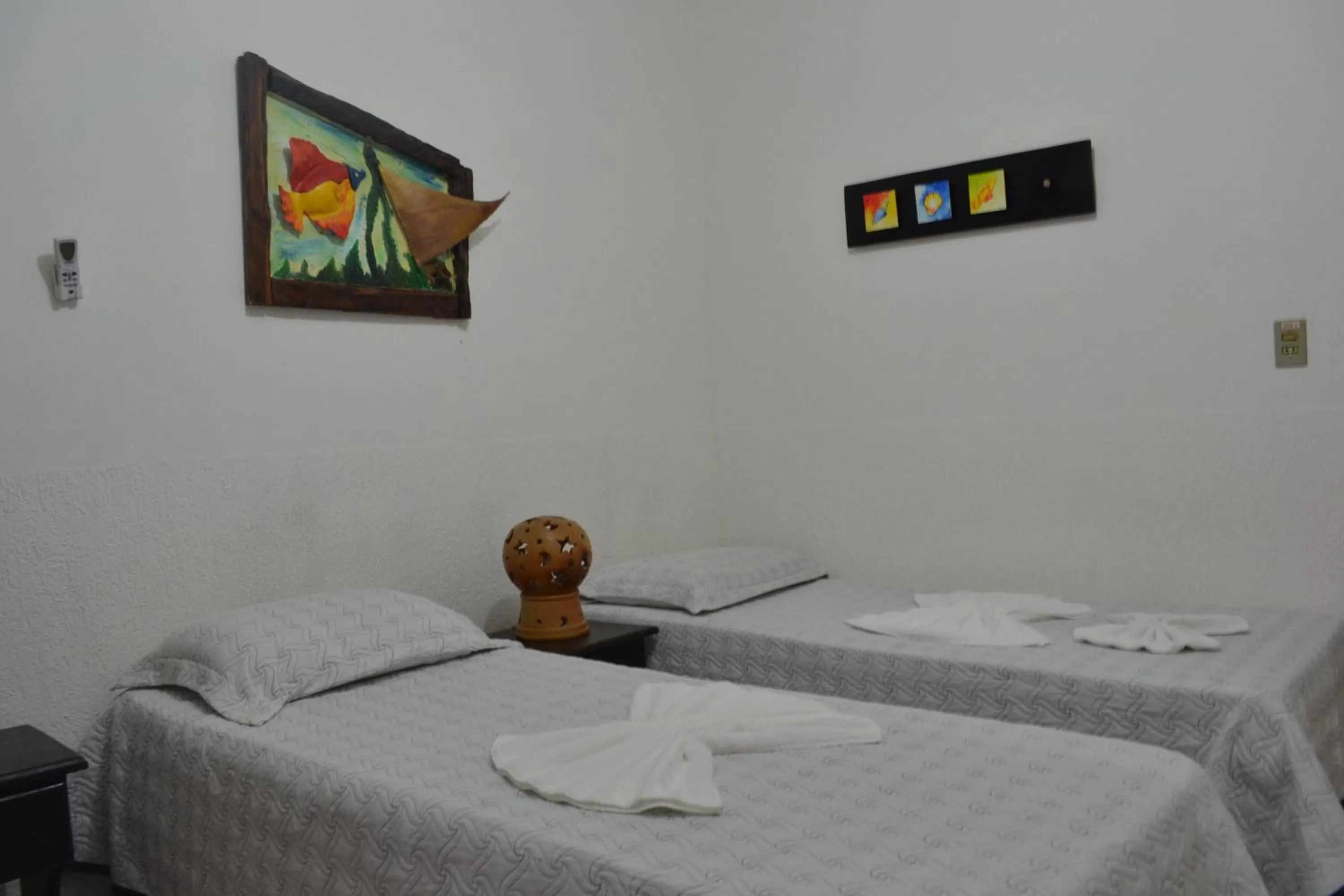 Bed in Pousada Morada Azul