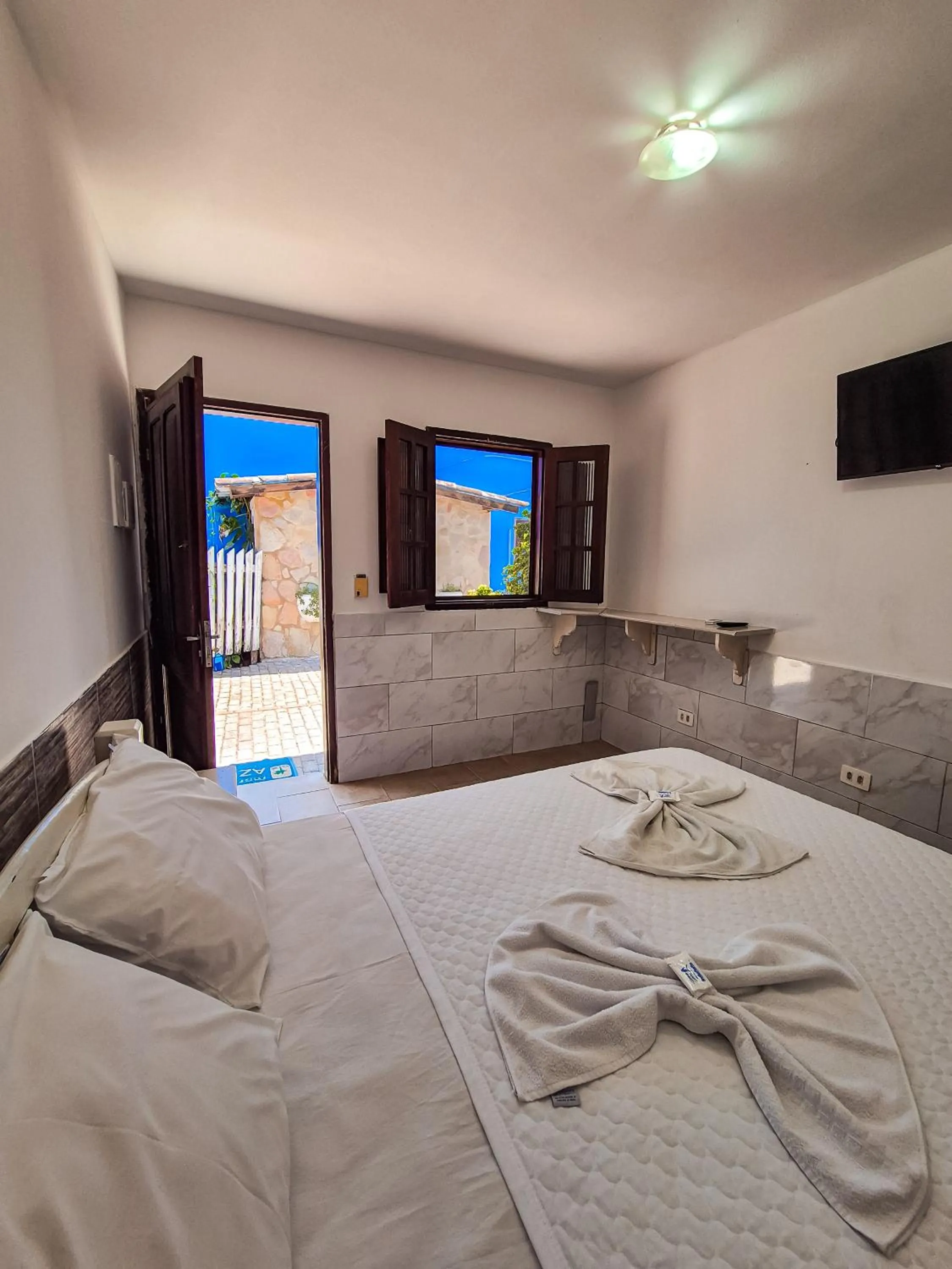 TV and multimedia, Bed in Pousada Morada Azul