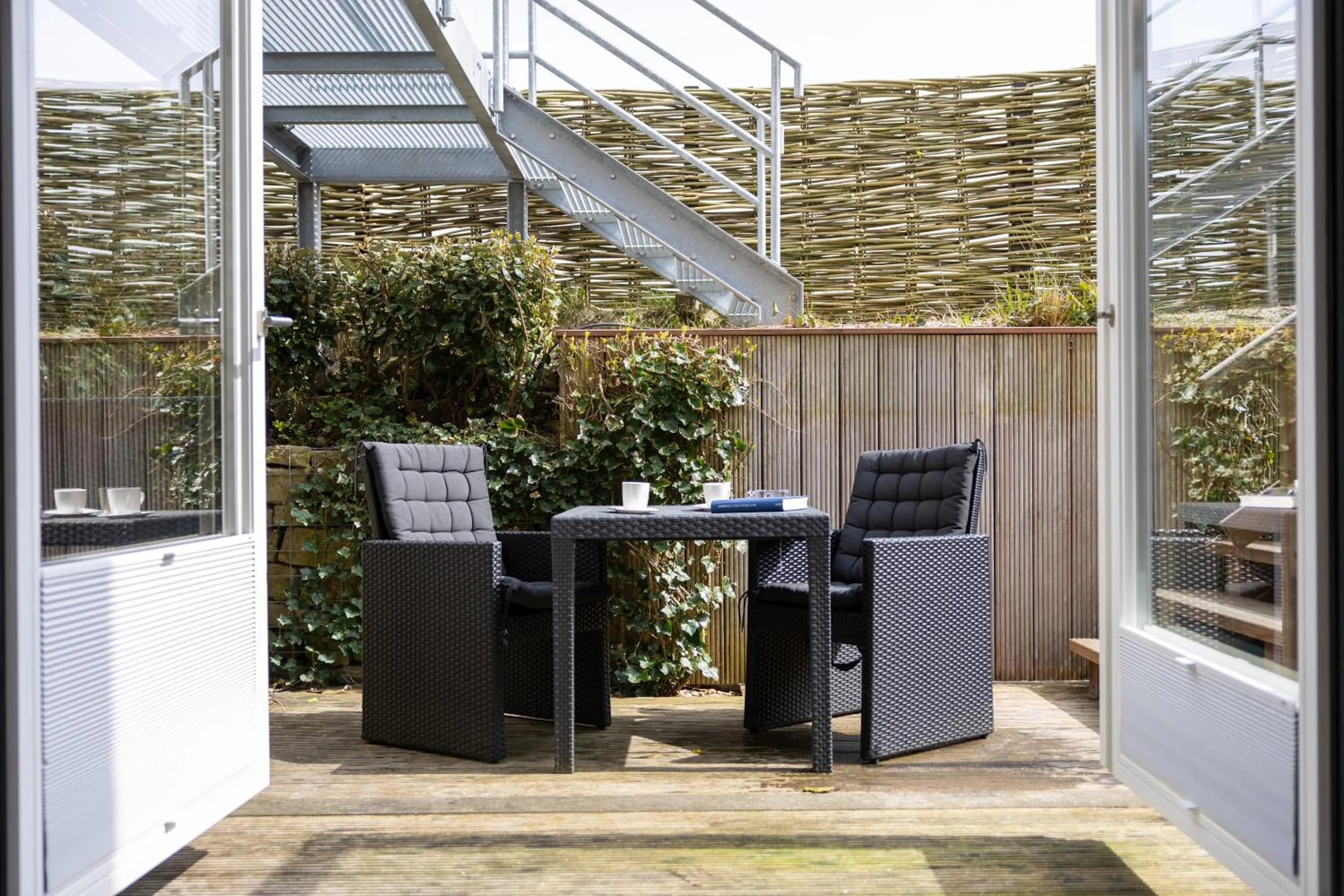 Balcony/Terrace in Hotel STRAND am Königshafen