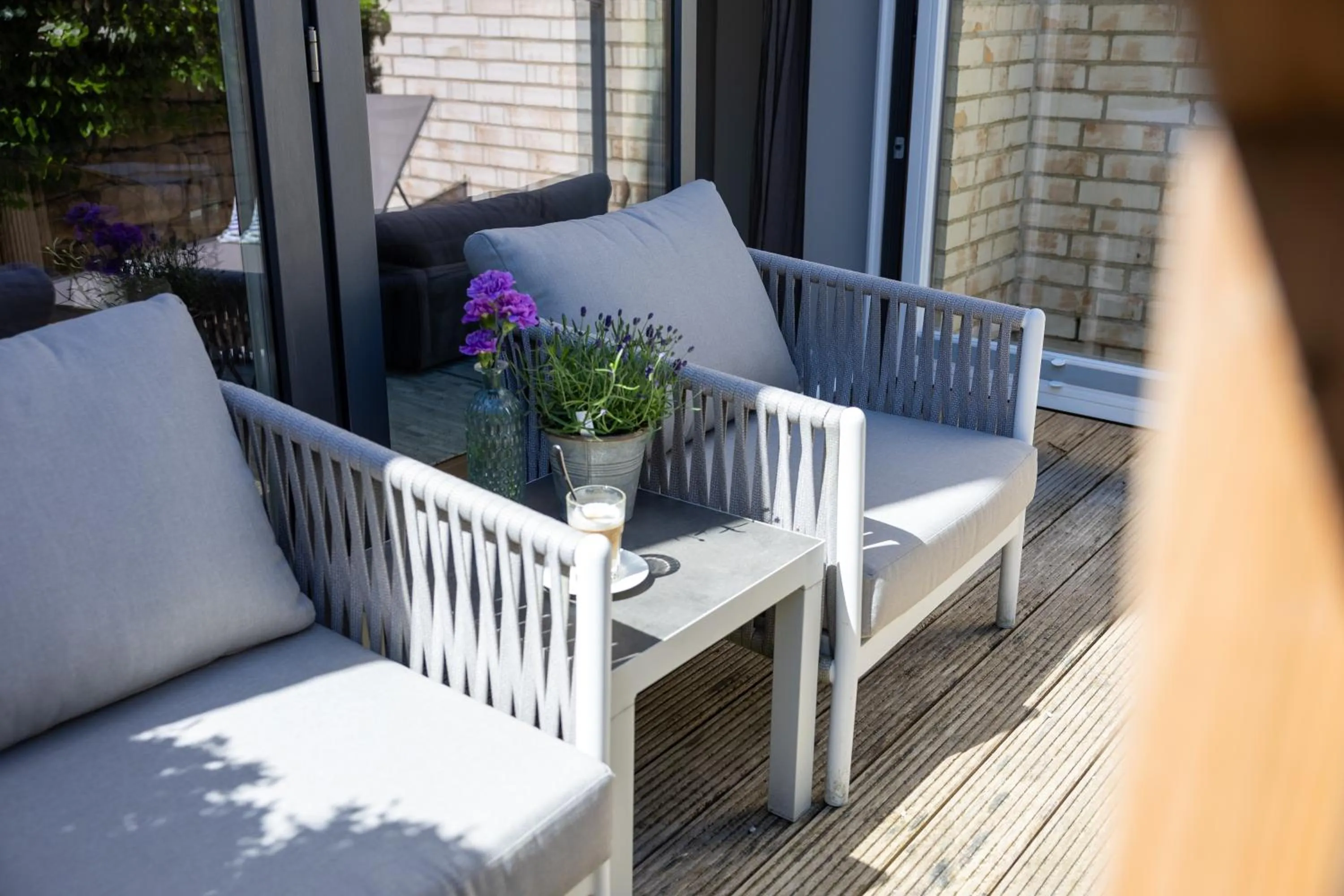 Balcony/Terrace in Hotel STRAND am Königshafen