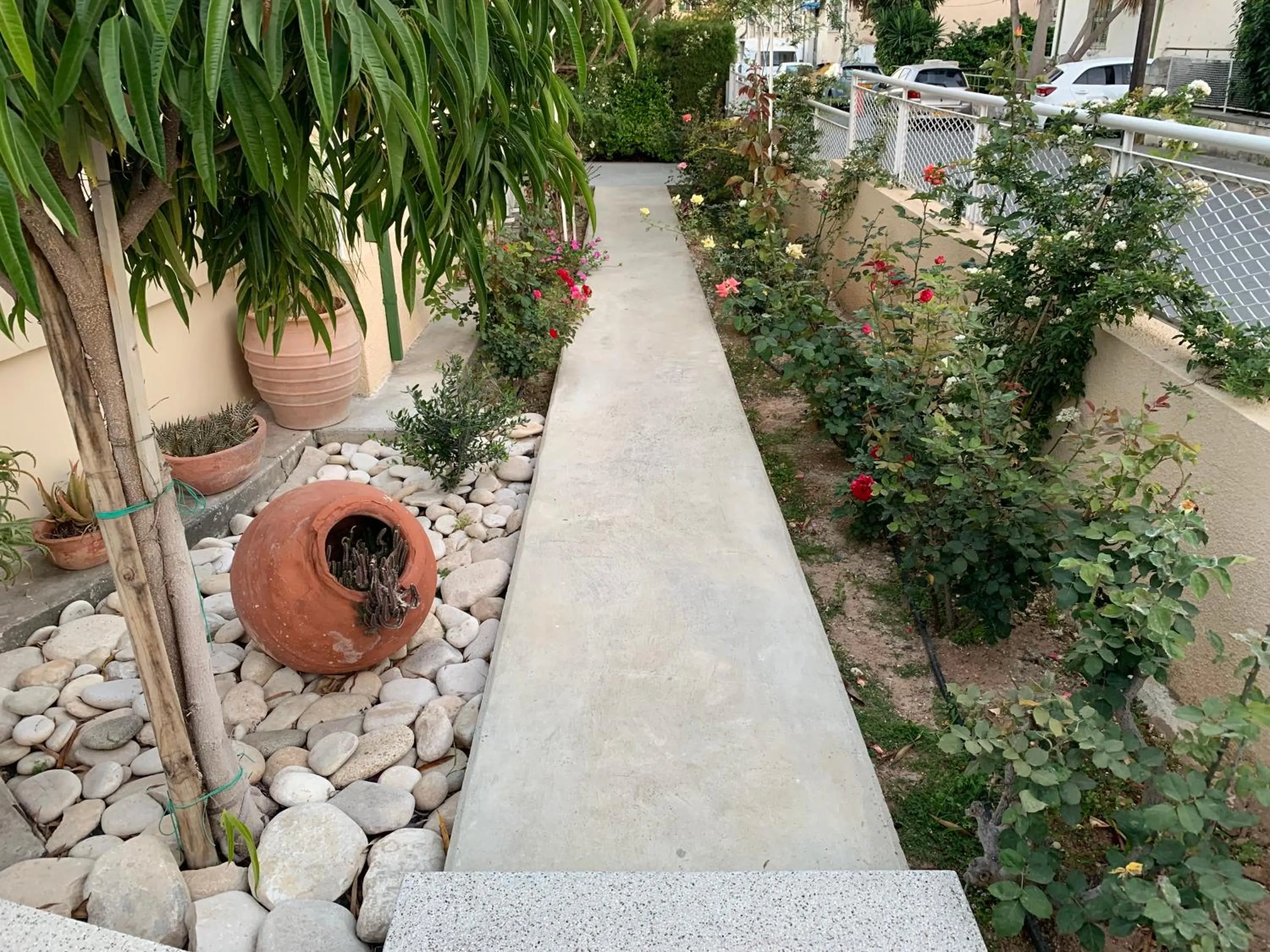 Garden view in Avgi's Home