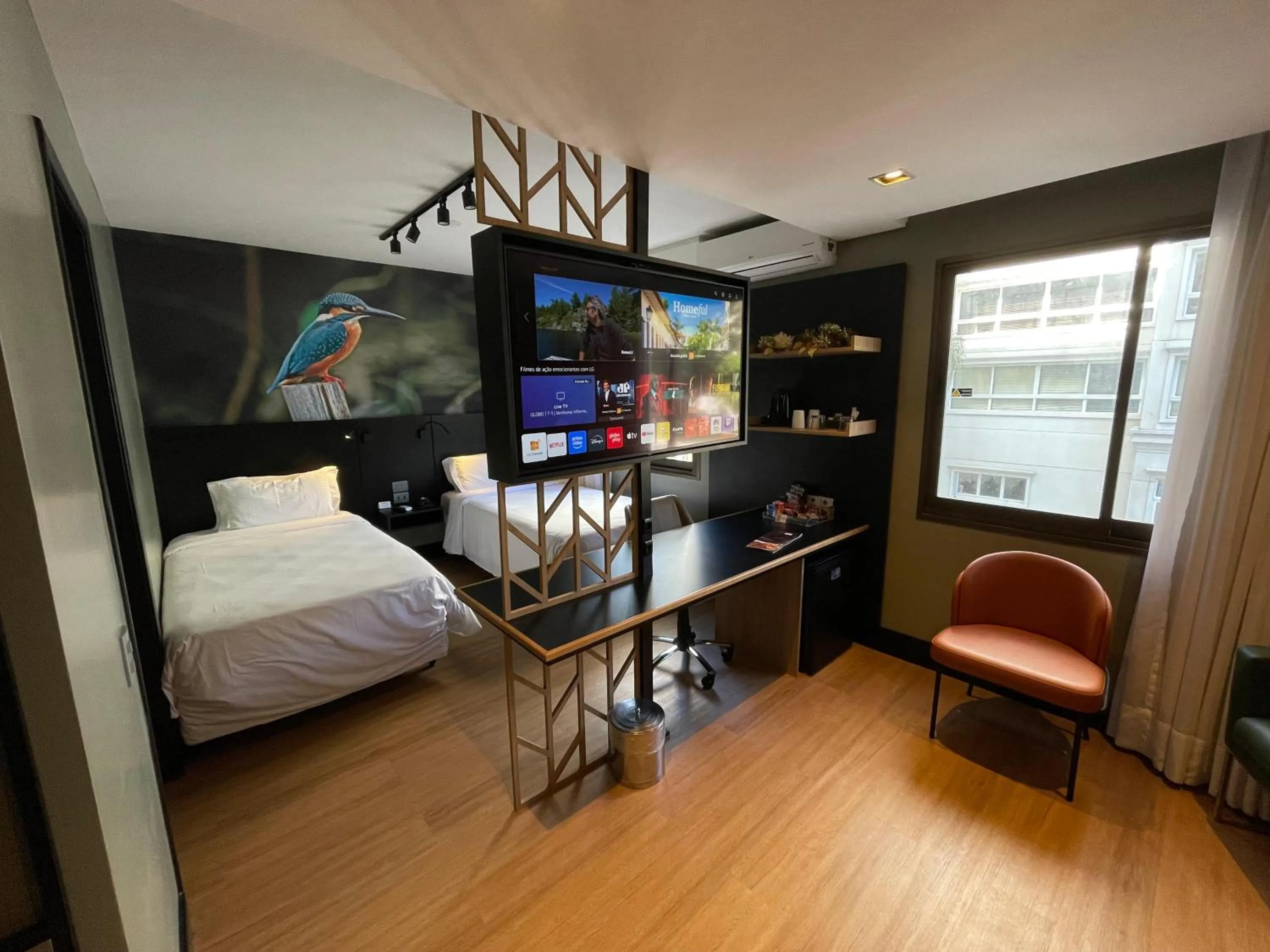 Bed in ArtHotel Transamerica Collection